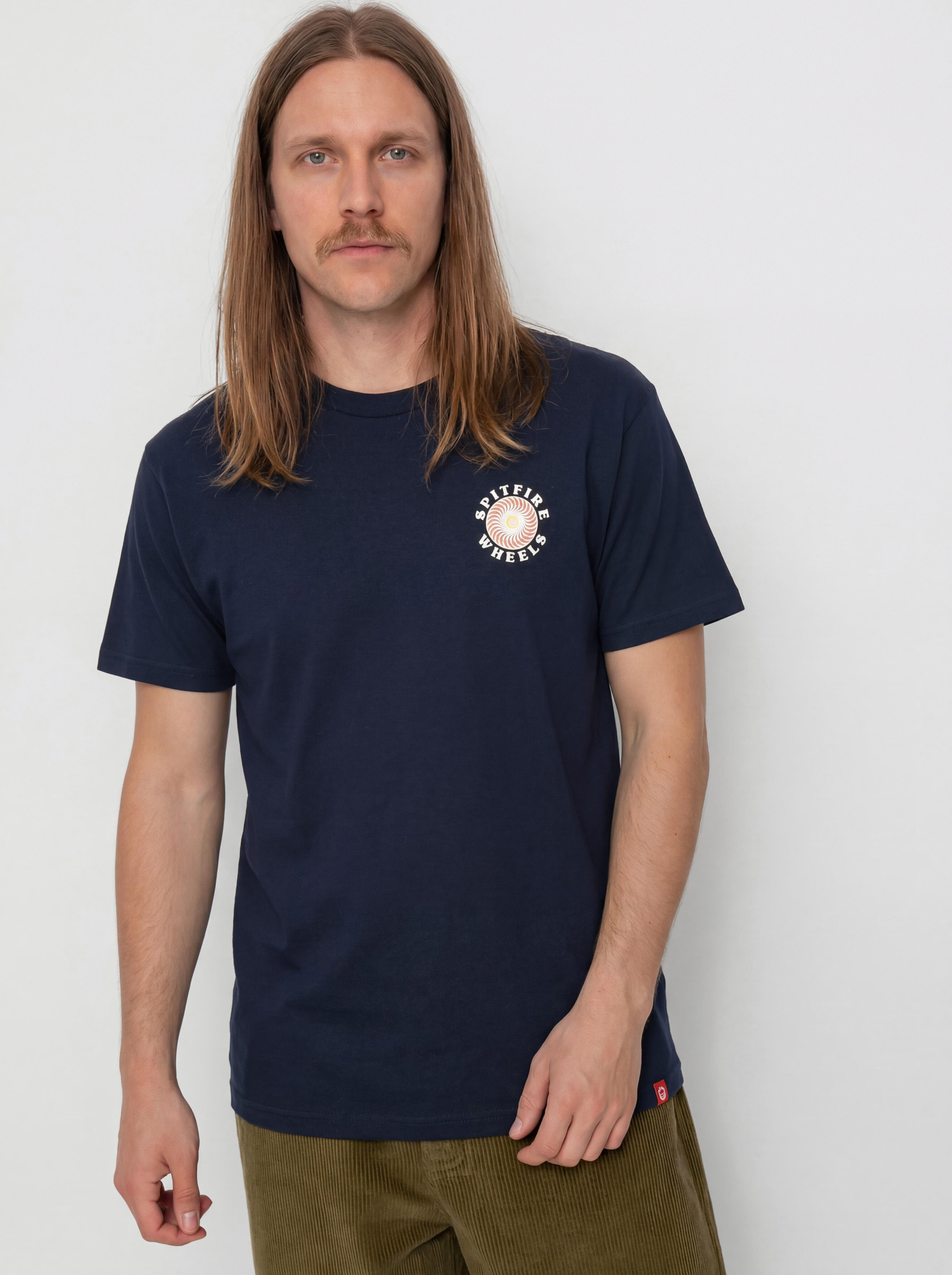 Tričko Spitfire Og Classic Fill (true navy/white red yellow & blue prints)