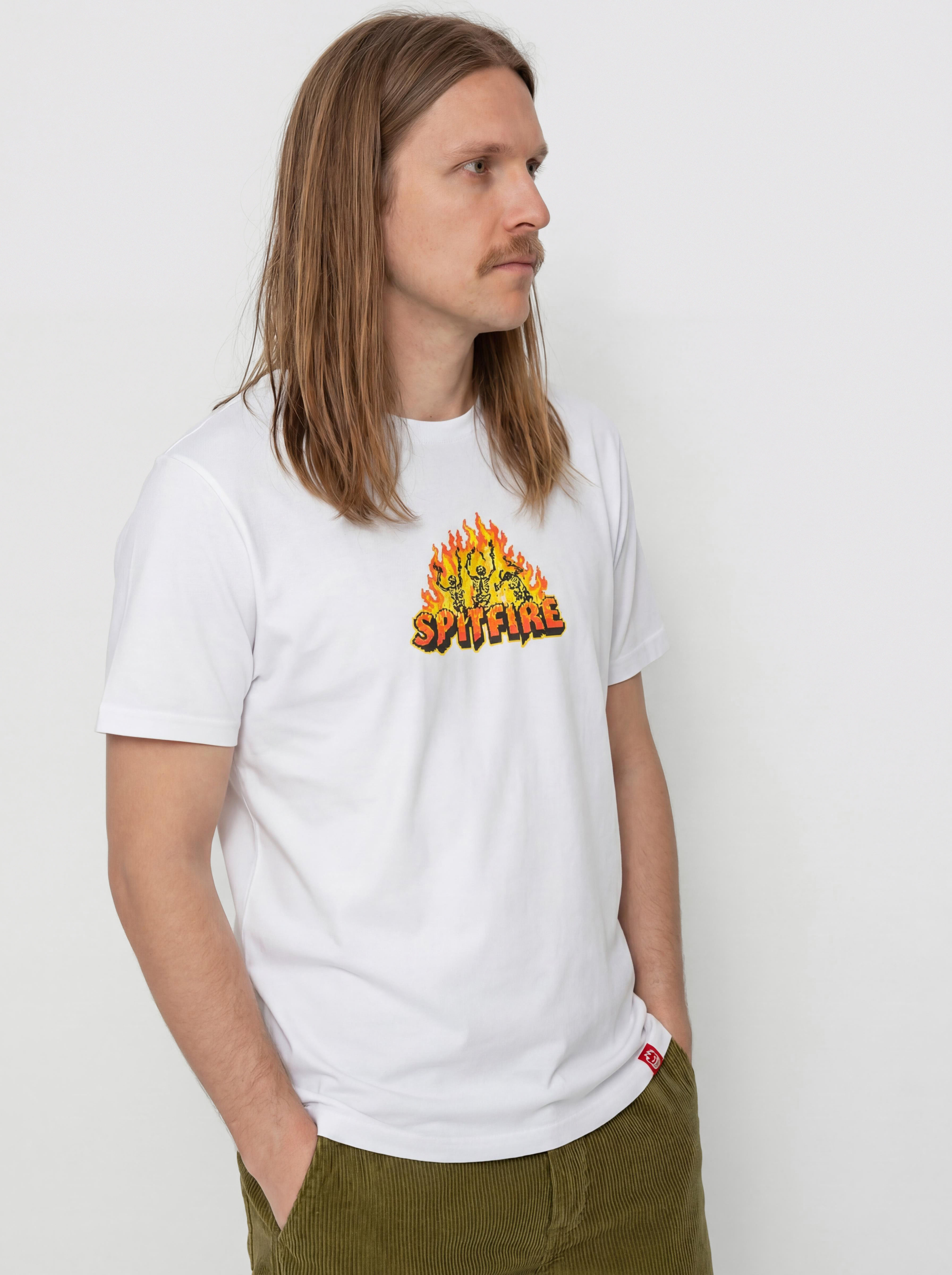 Tričko Spitfire Hellfire (white w/multi color print)