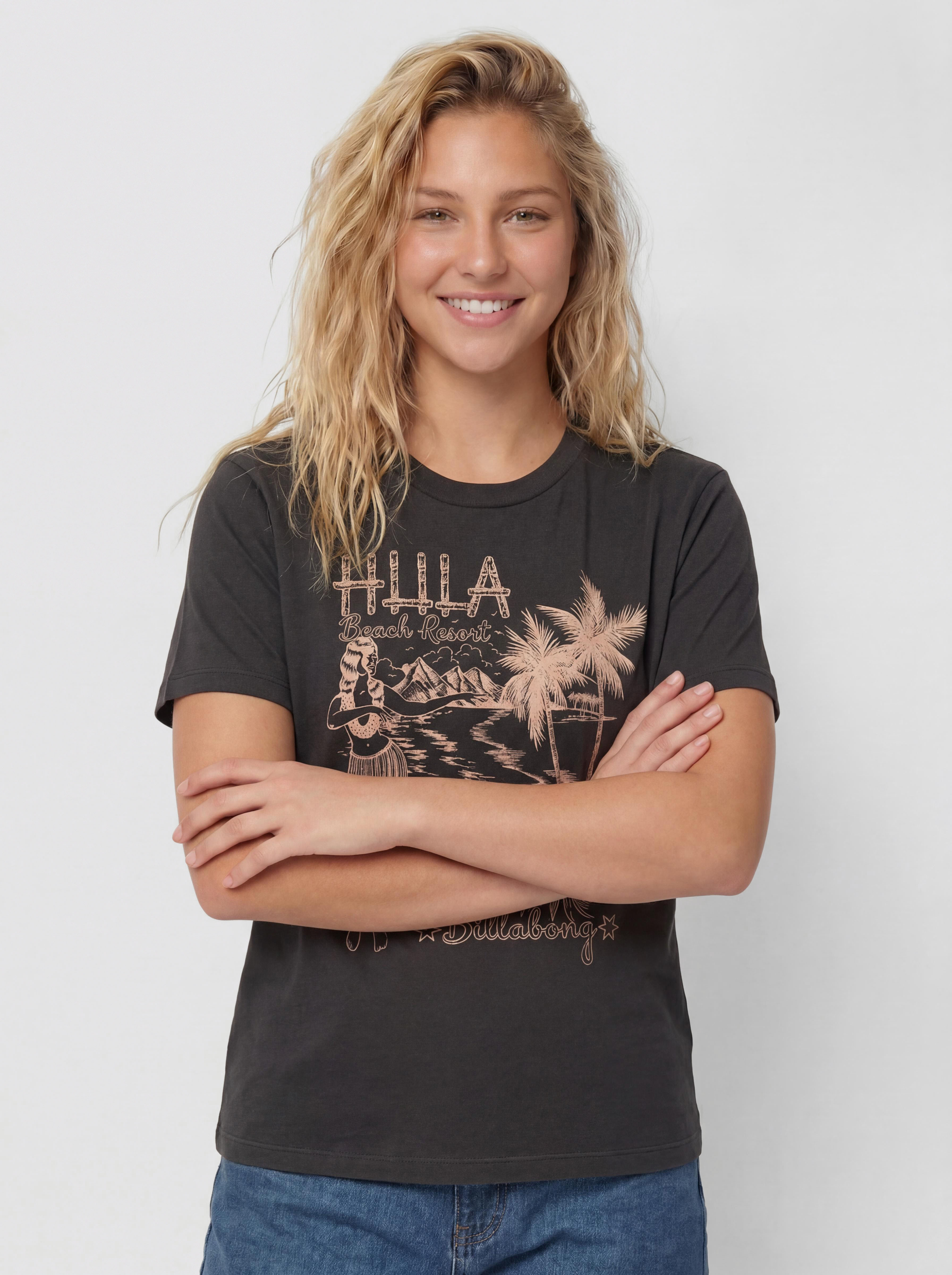 Tričko Billabong Vacay Wonder Wmn (off black)