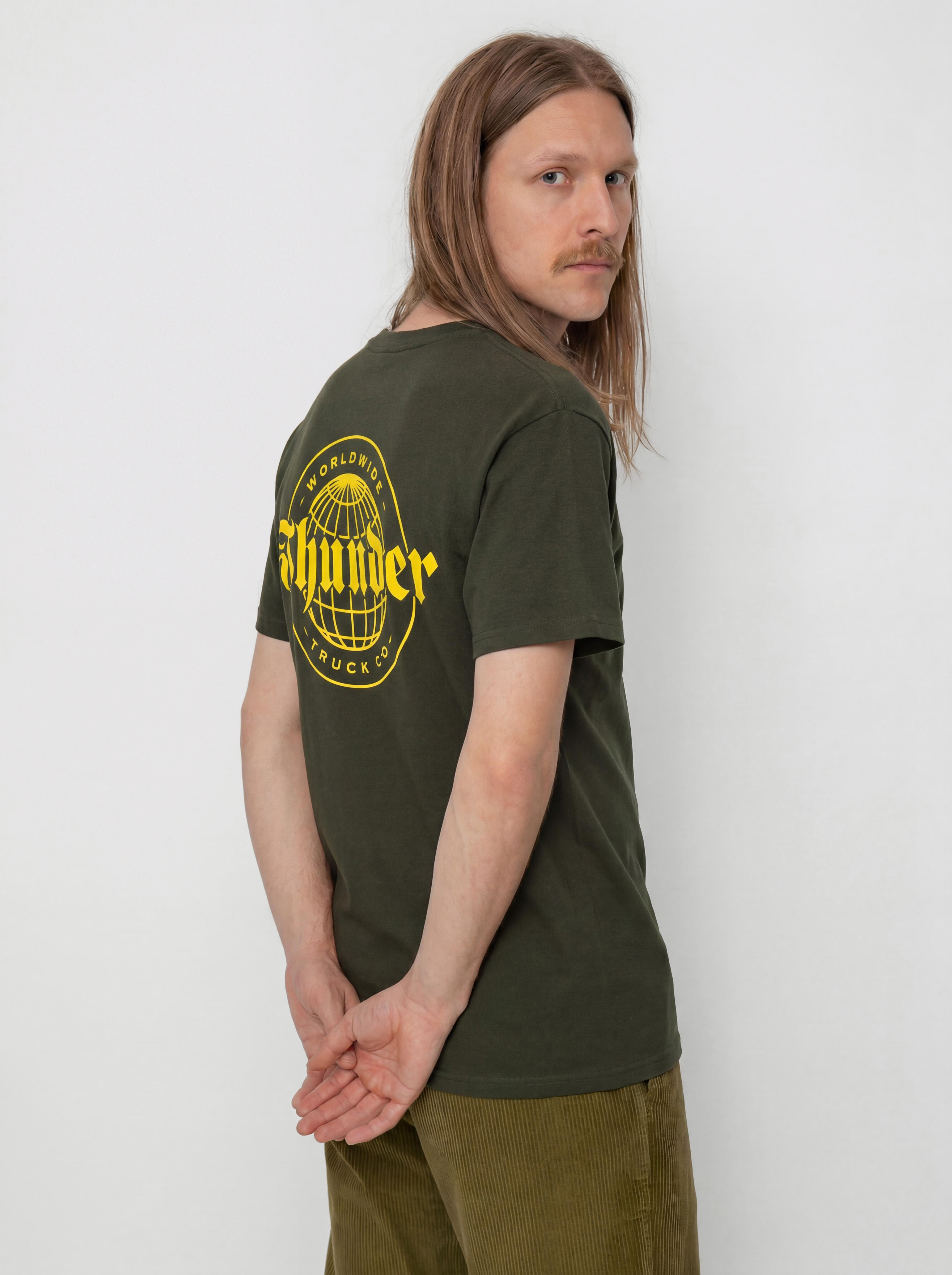 Tričko Thunder Worldwide Dbl (forest green/gold)