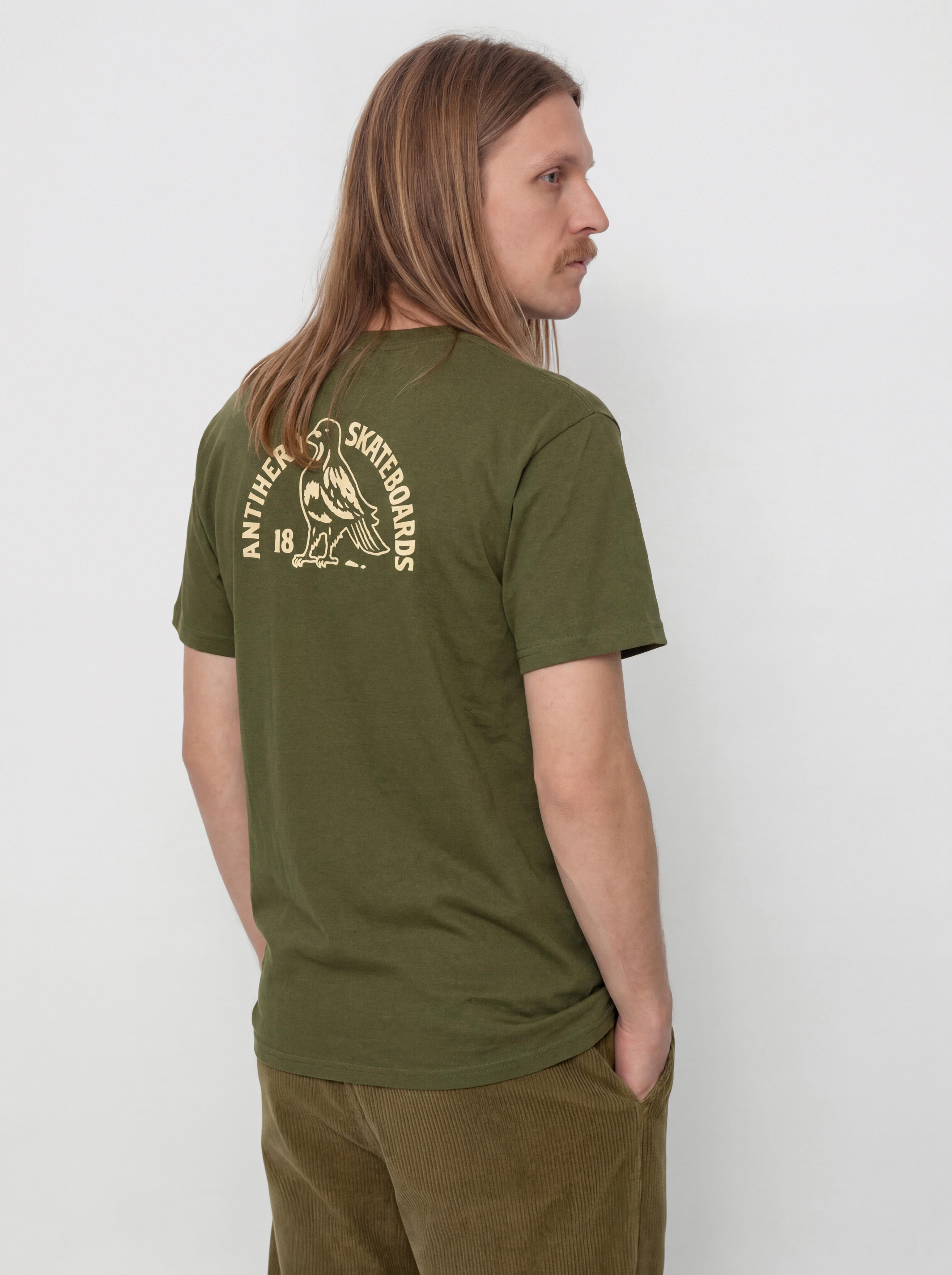 Tričko Antihero Clubhouse (olive w/cream prints)