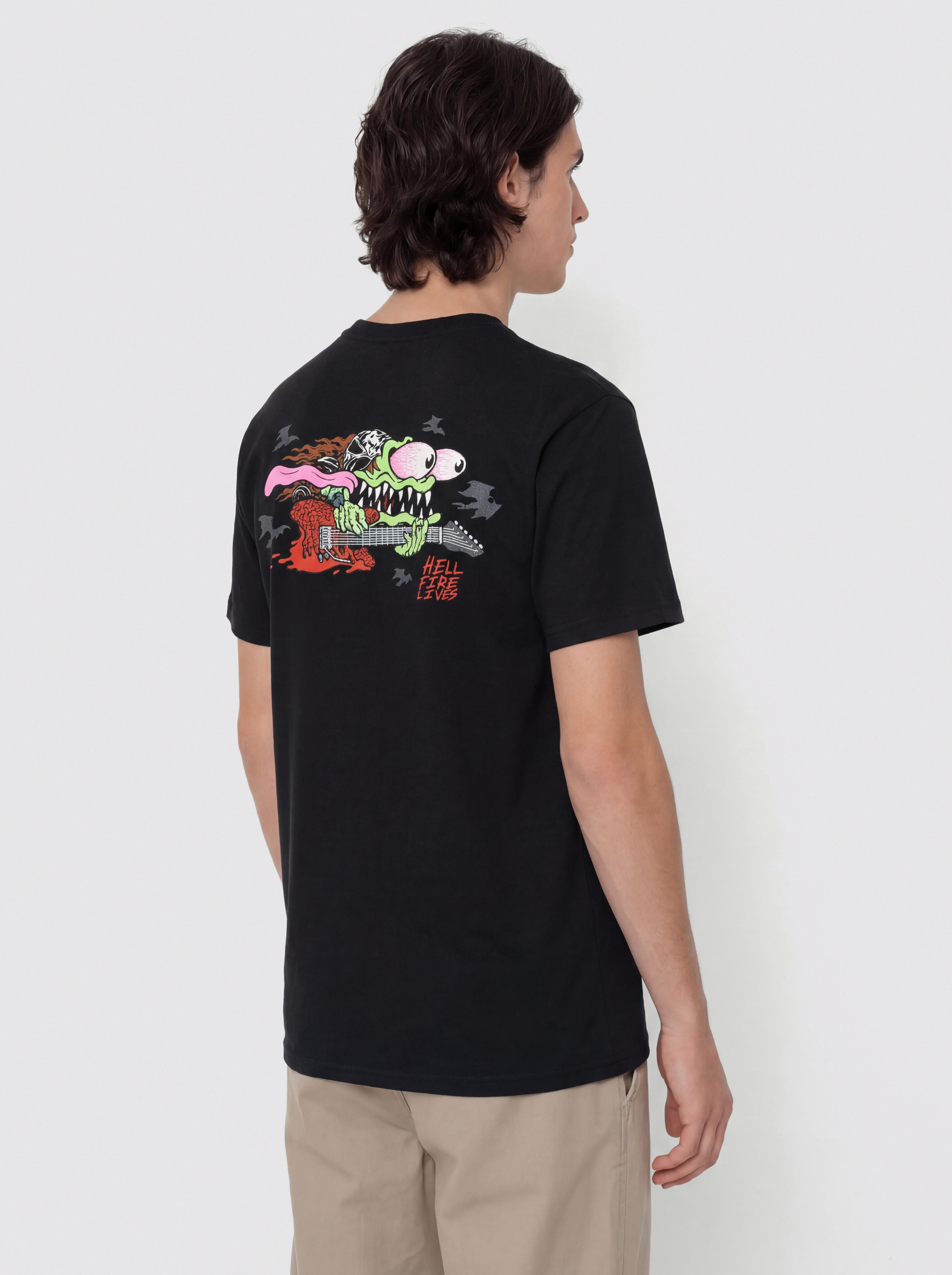 Tričko Santa Cruz X Stranger Things Eddie Slasher (black)