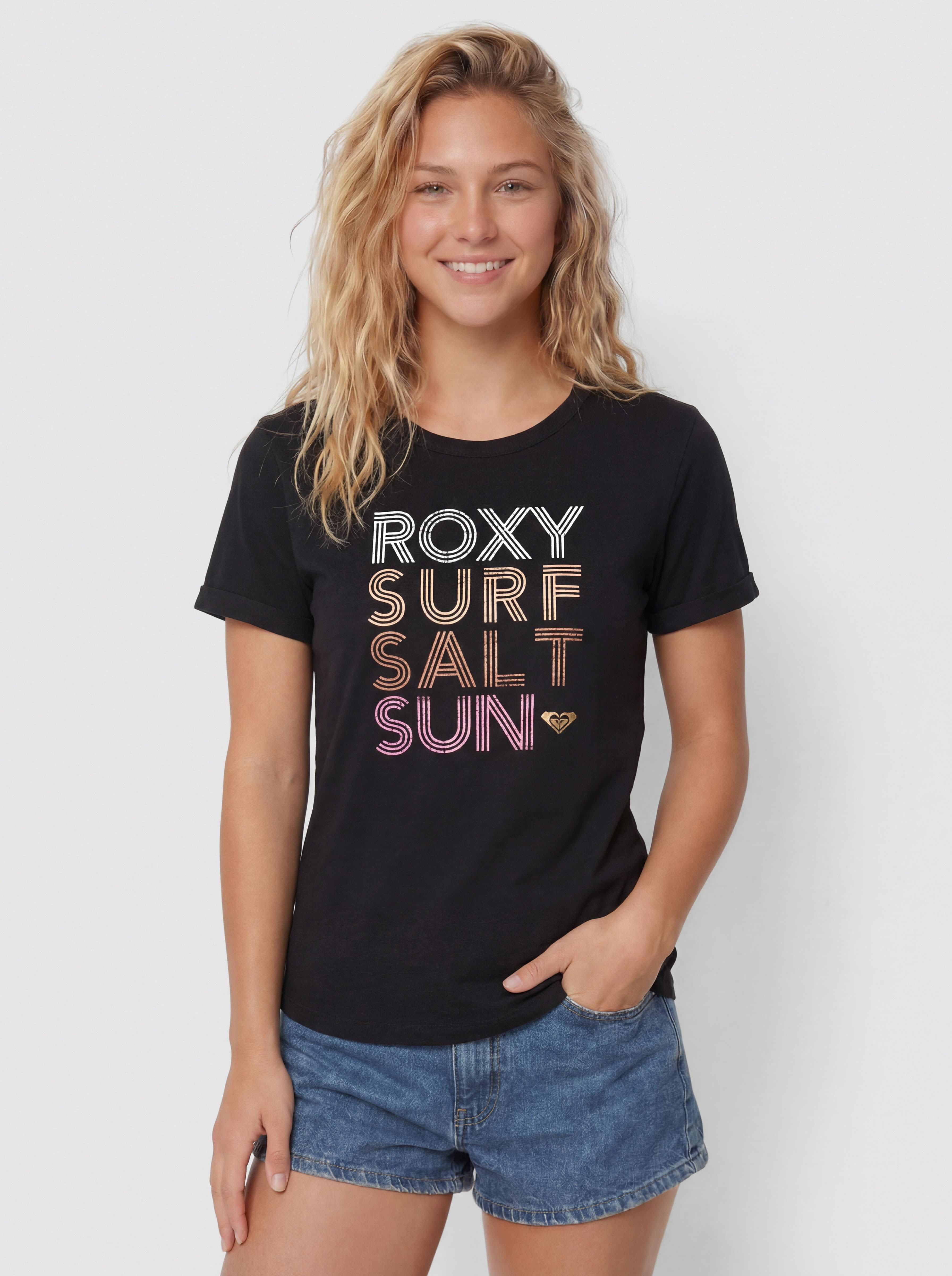Tričko Roxy Vl Oceanwave Regular Wmn (anthracite)