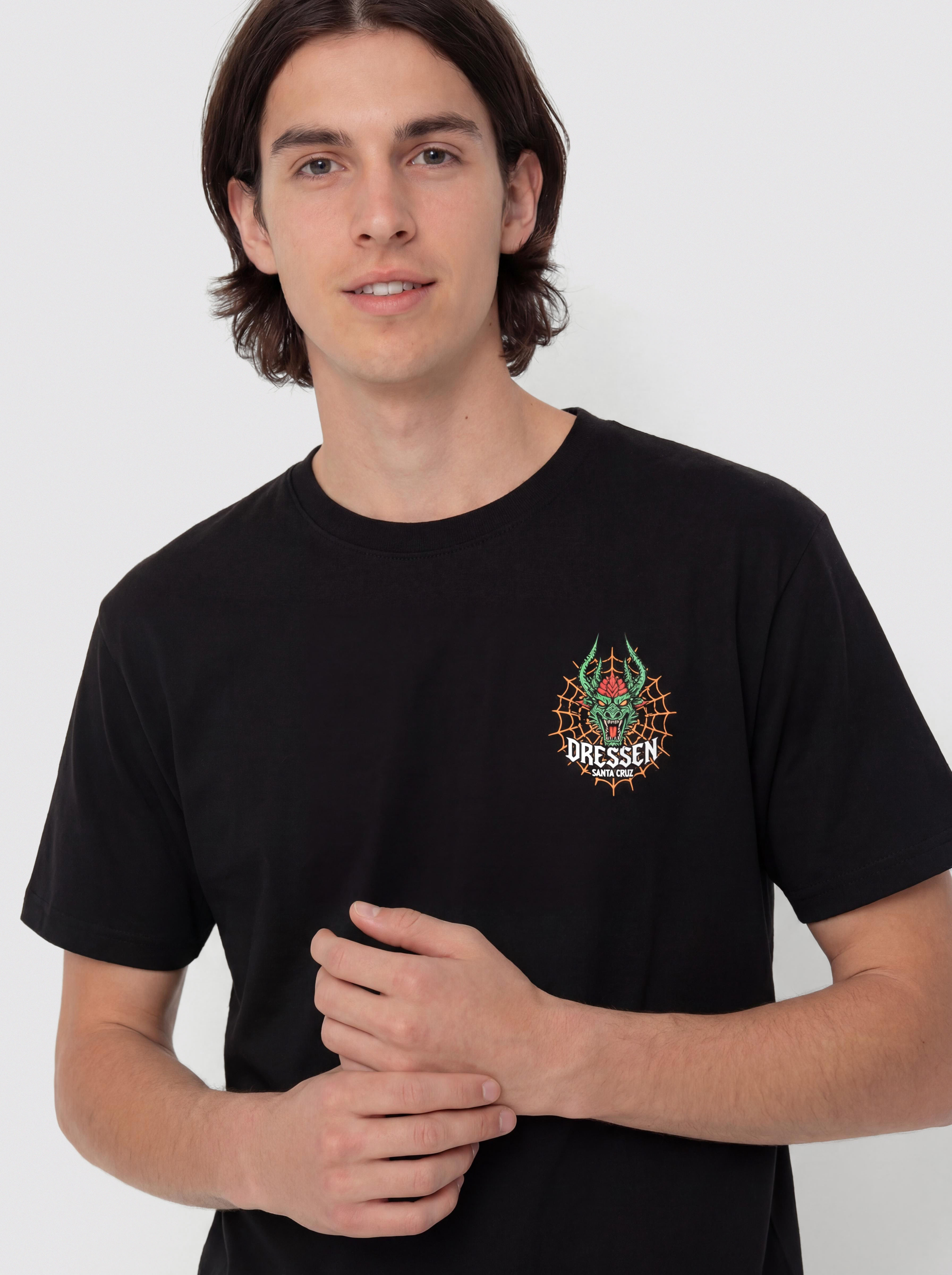 Tričko Santa Cruz Dressen Rose Cross 2 (black)