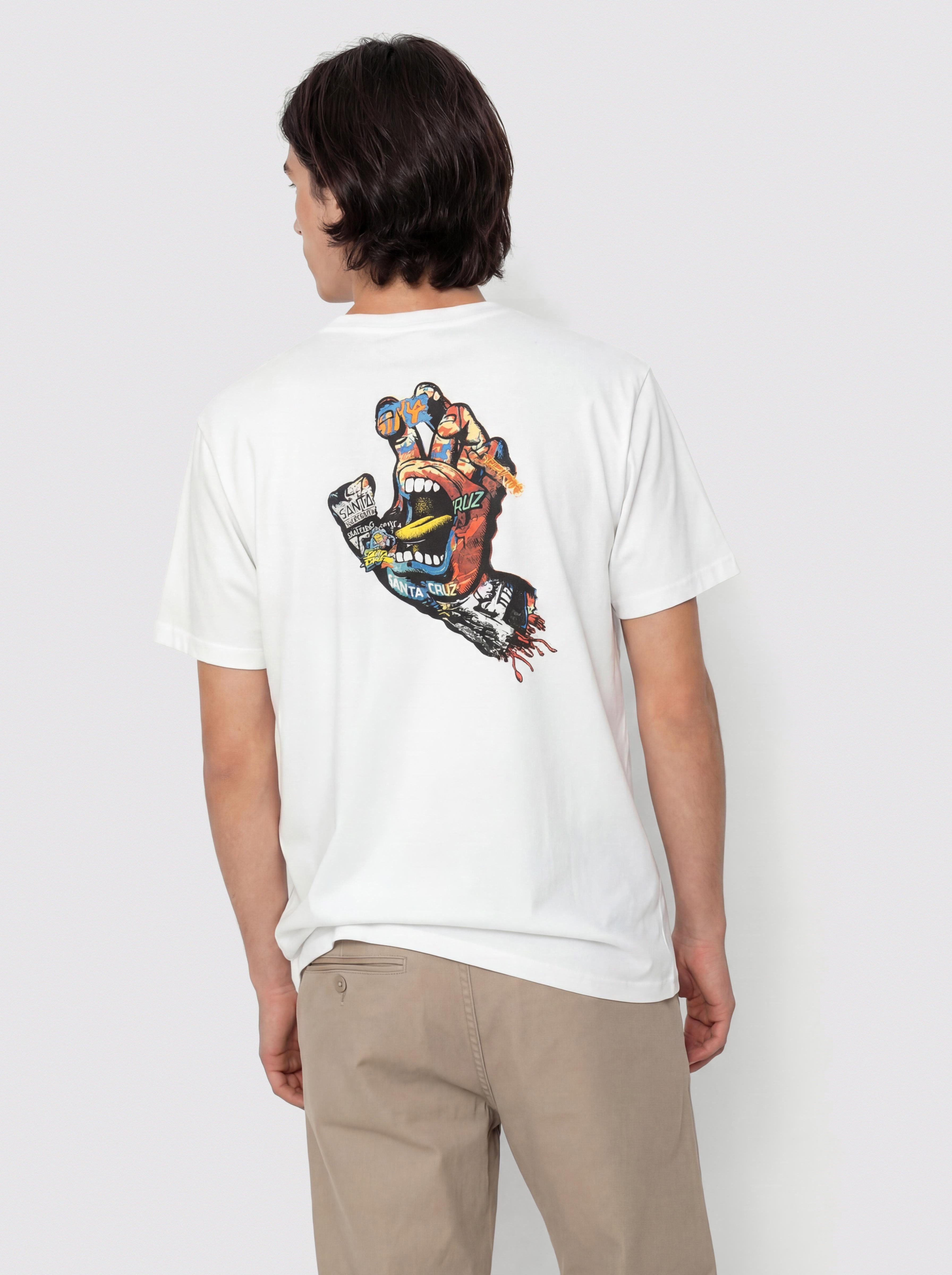 Tričko Santa Cruz Collage Hand (white)