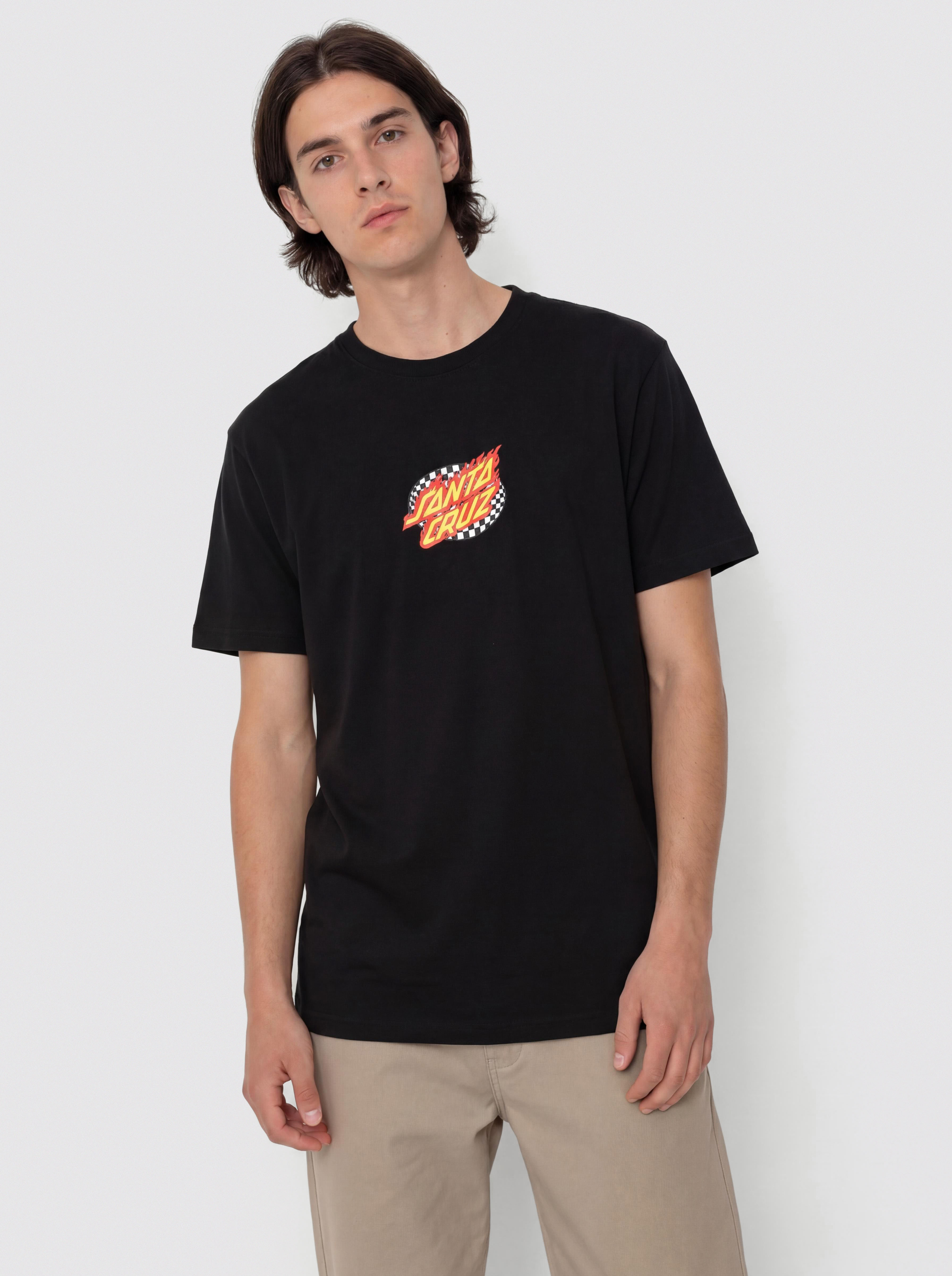 Tričko Santa Cruz Oval Check Flame Front