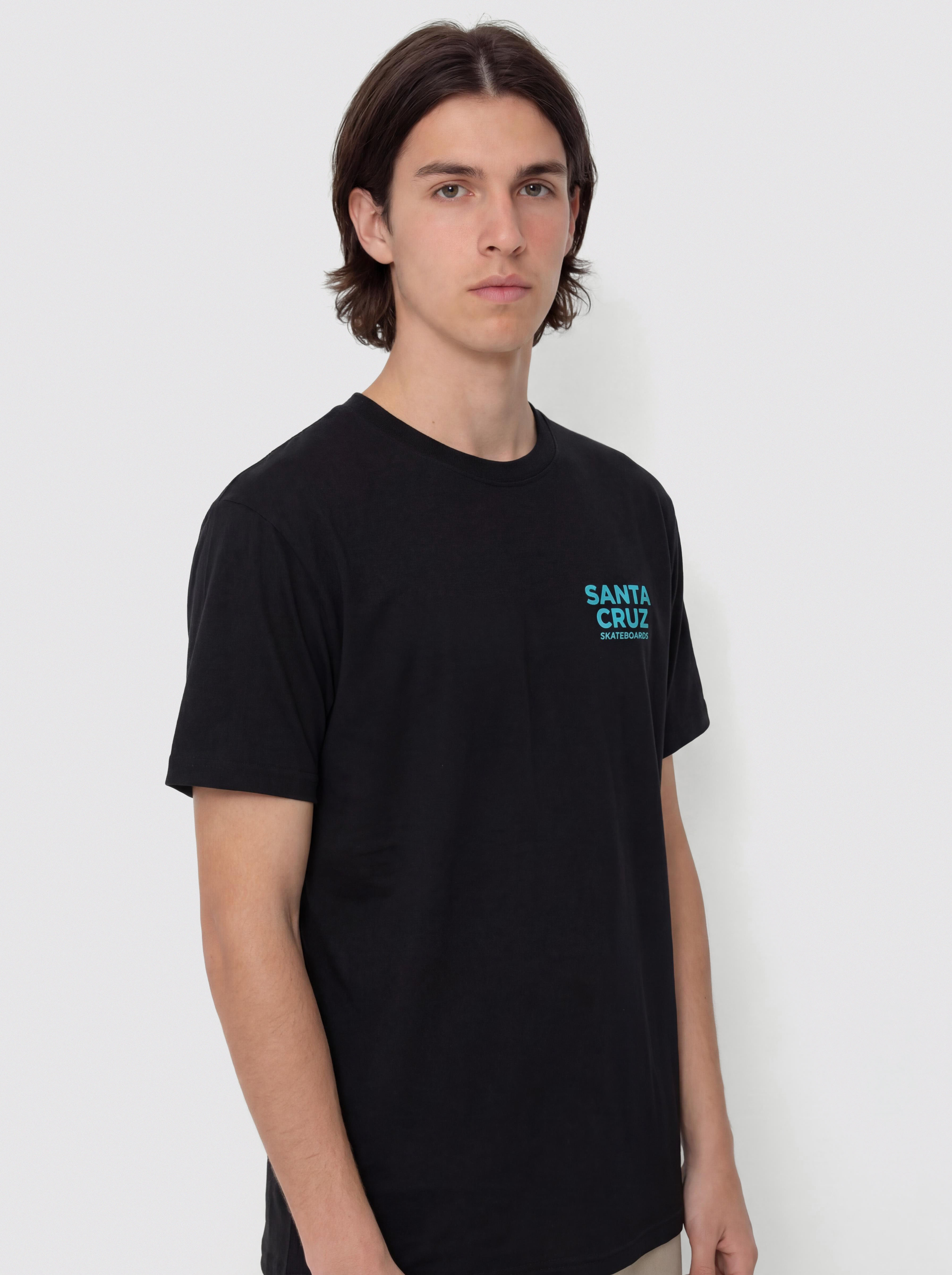 Tričko Santa Cruz Tiki Hand Strip (black)