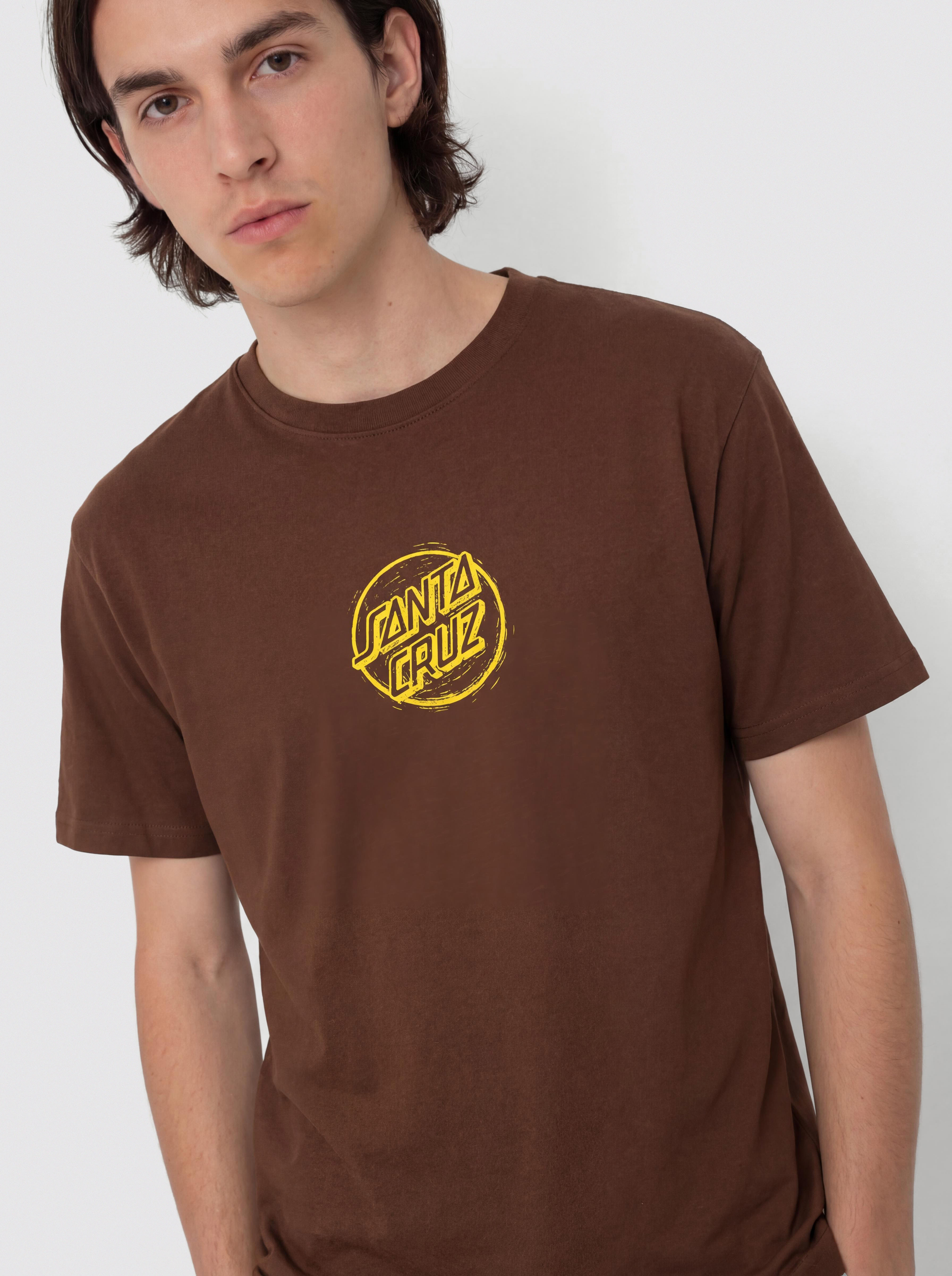 Tričko Santa Cruz Stamped Opus Front (coffee)