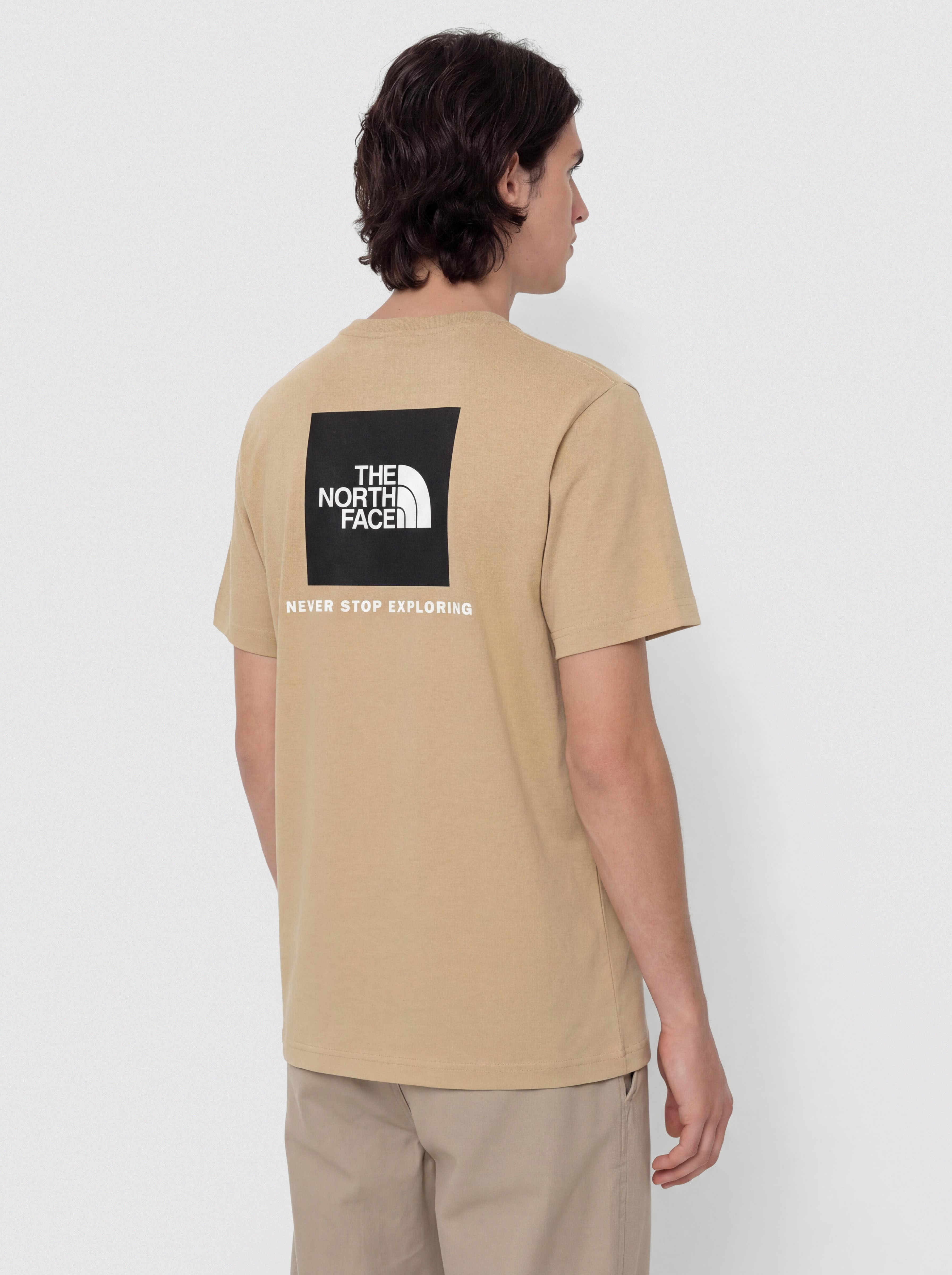 Tričko The North Face Evolution Box Nse (khaki stone)
