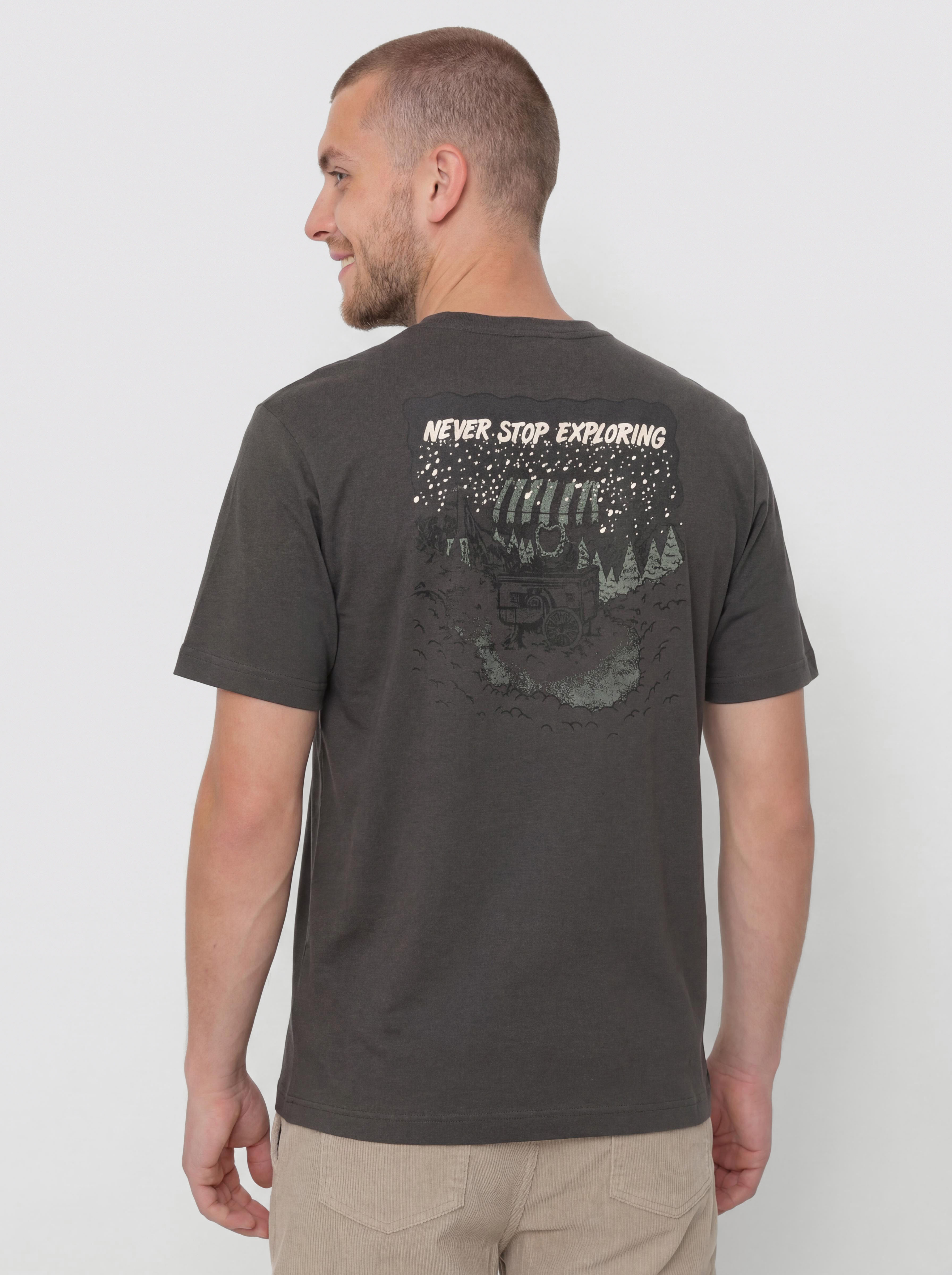 Tričko The North Face Powder Days Relaxed Graphic (asphalt grey)