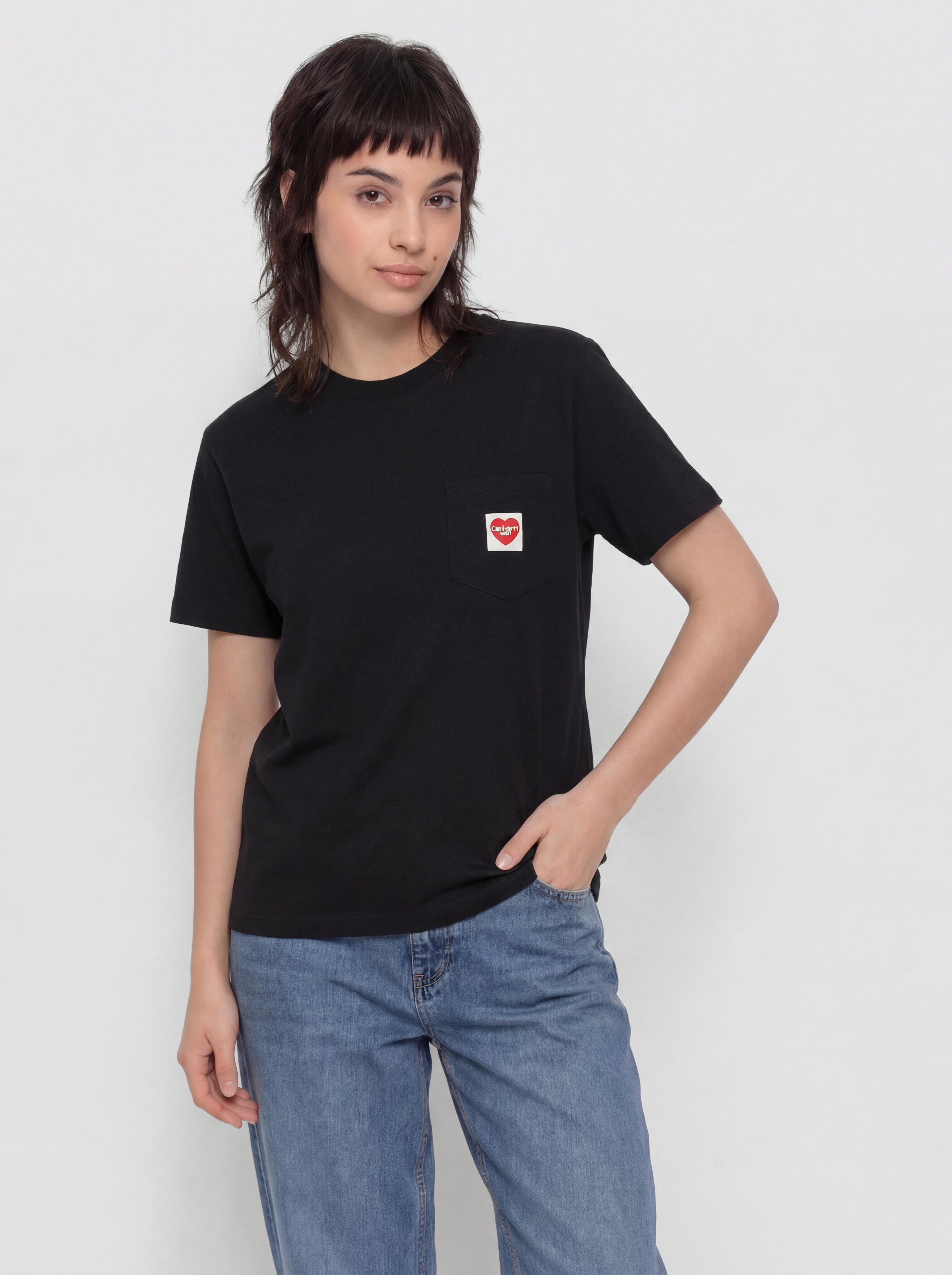 Triu010dko Carhartt WIP Pocket Heart Wmn (black/red)
