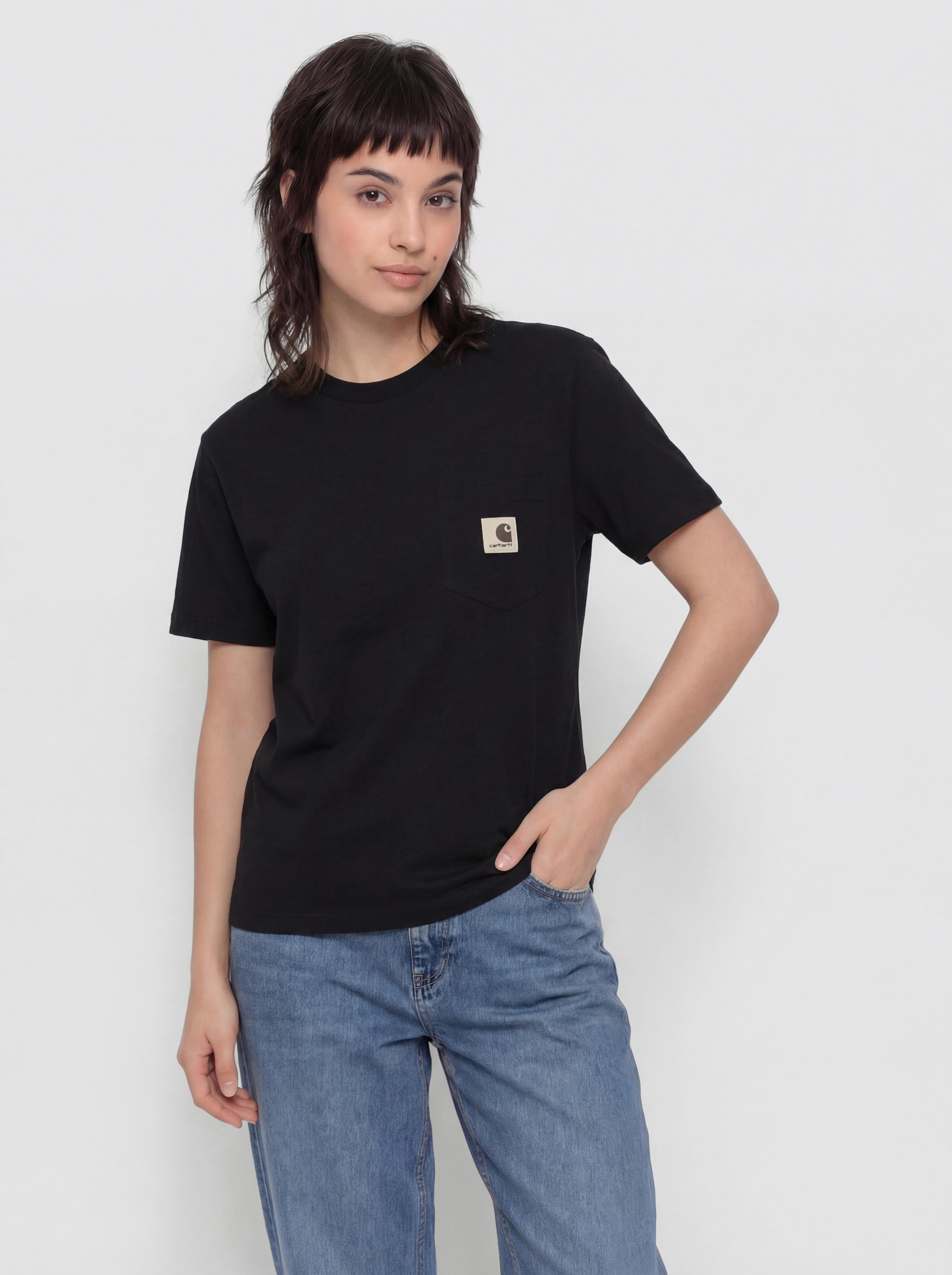 Tričko Carhartt WIP Pocket Wmn (black)