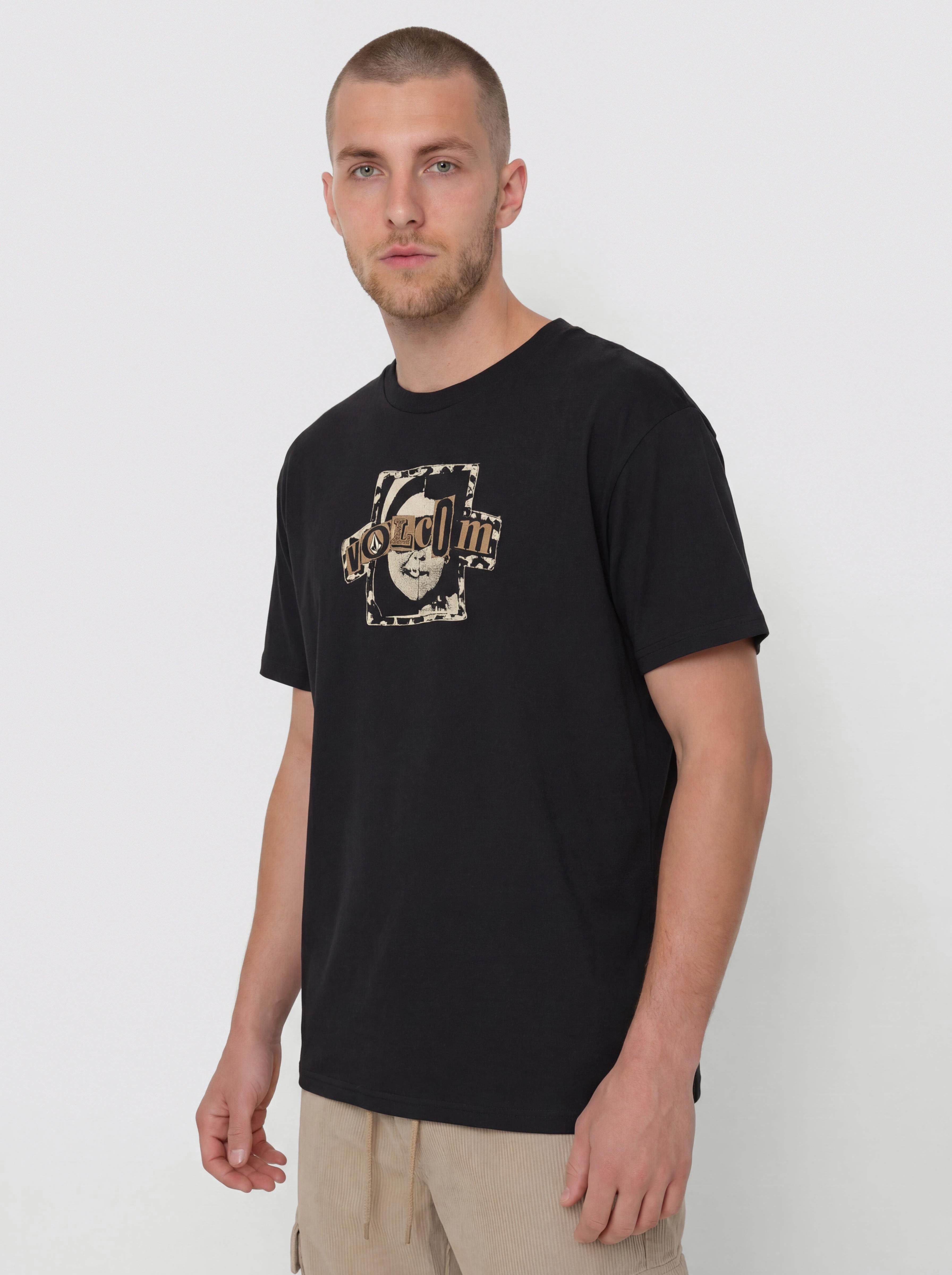 Tričko Volcom Sneer (antique black)
