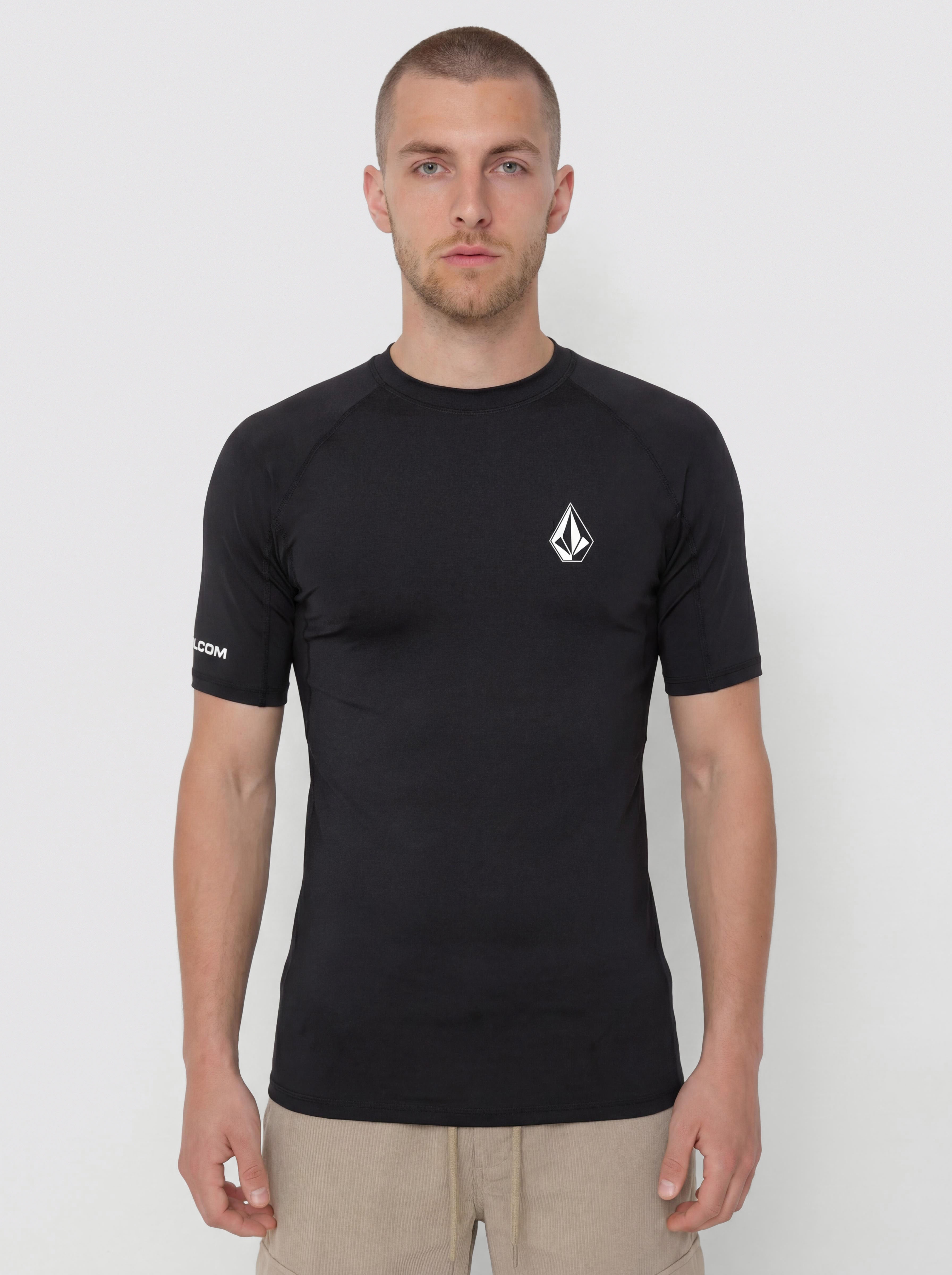 Tričko Volcom Lido Lycra (black)