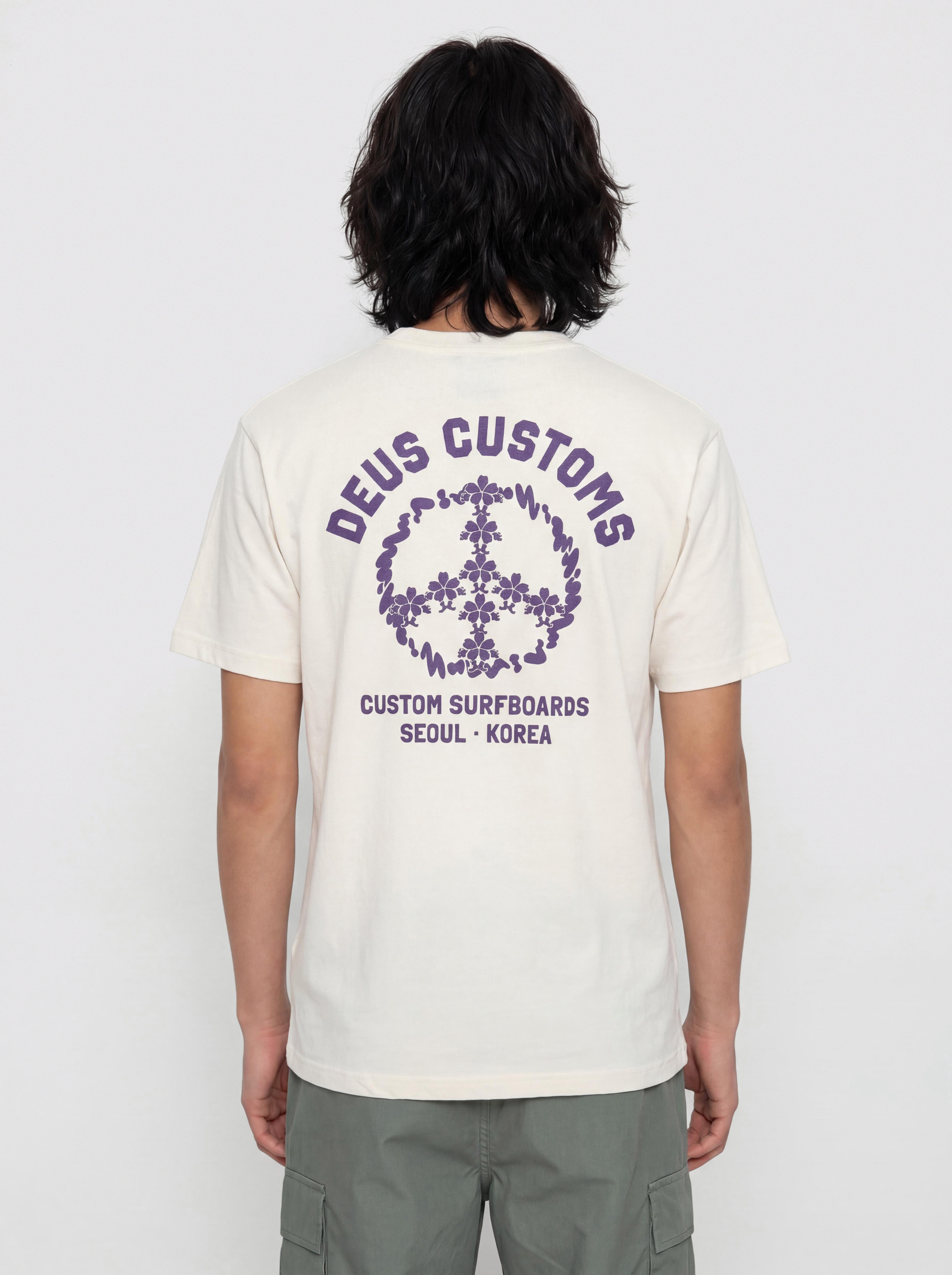 Tričko Deus Ex Machina Fancy Pansy (vintage white)