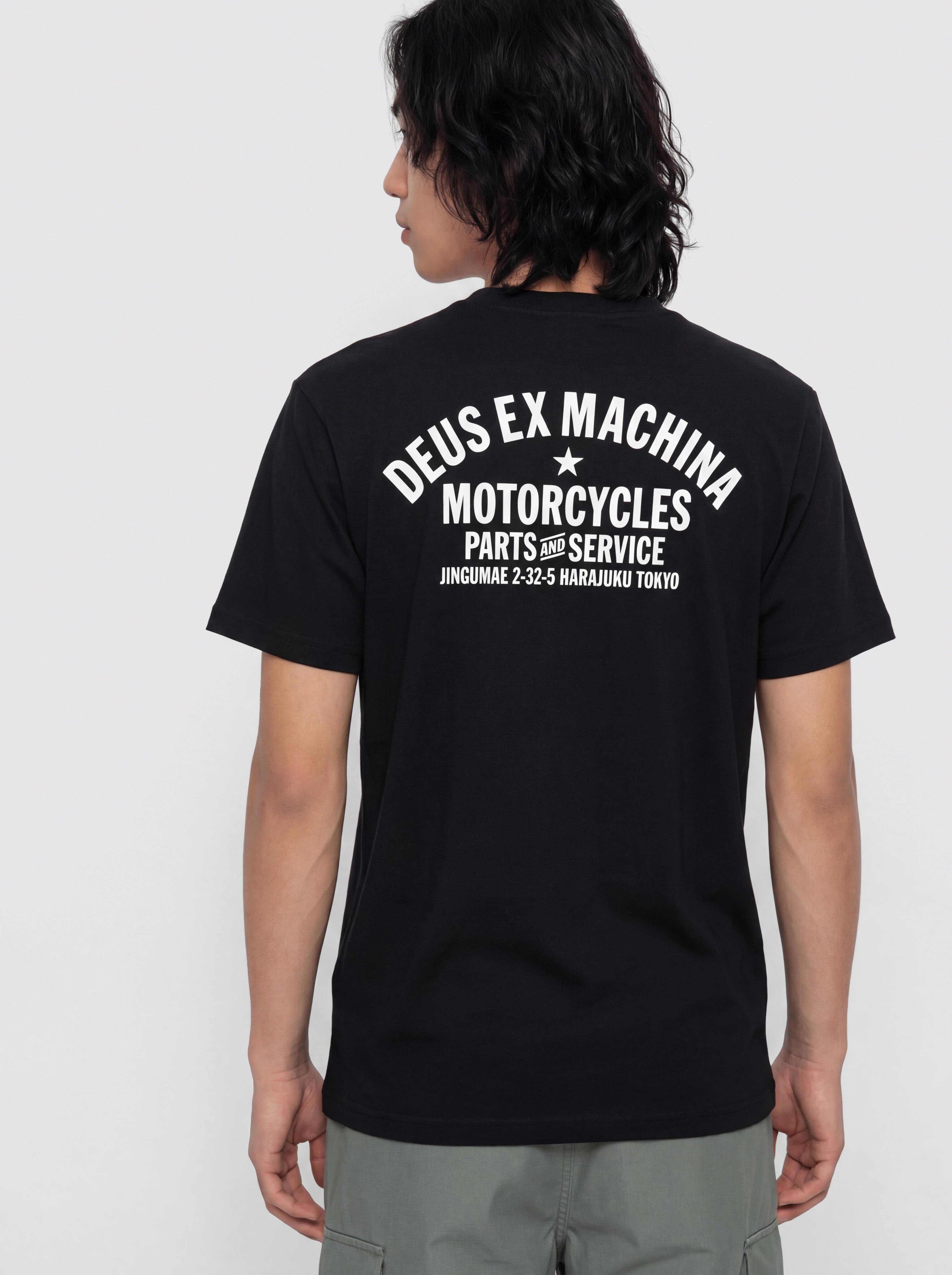 Tričko Deus Ex Machina Harajuku Address (black)