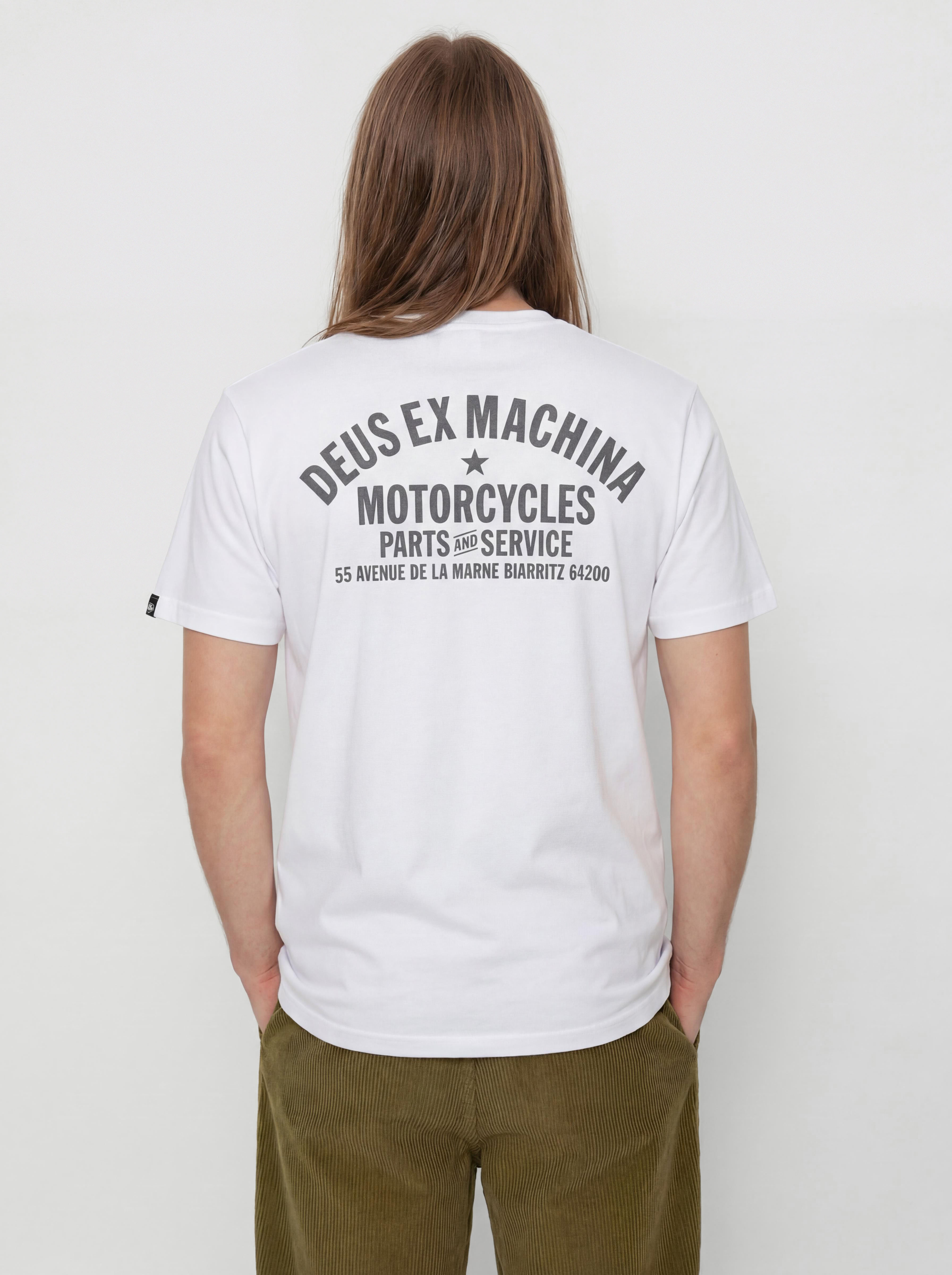 Tričko Deus Ex Machina Biarritz Address (white)
