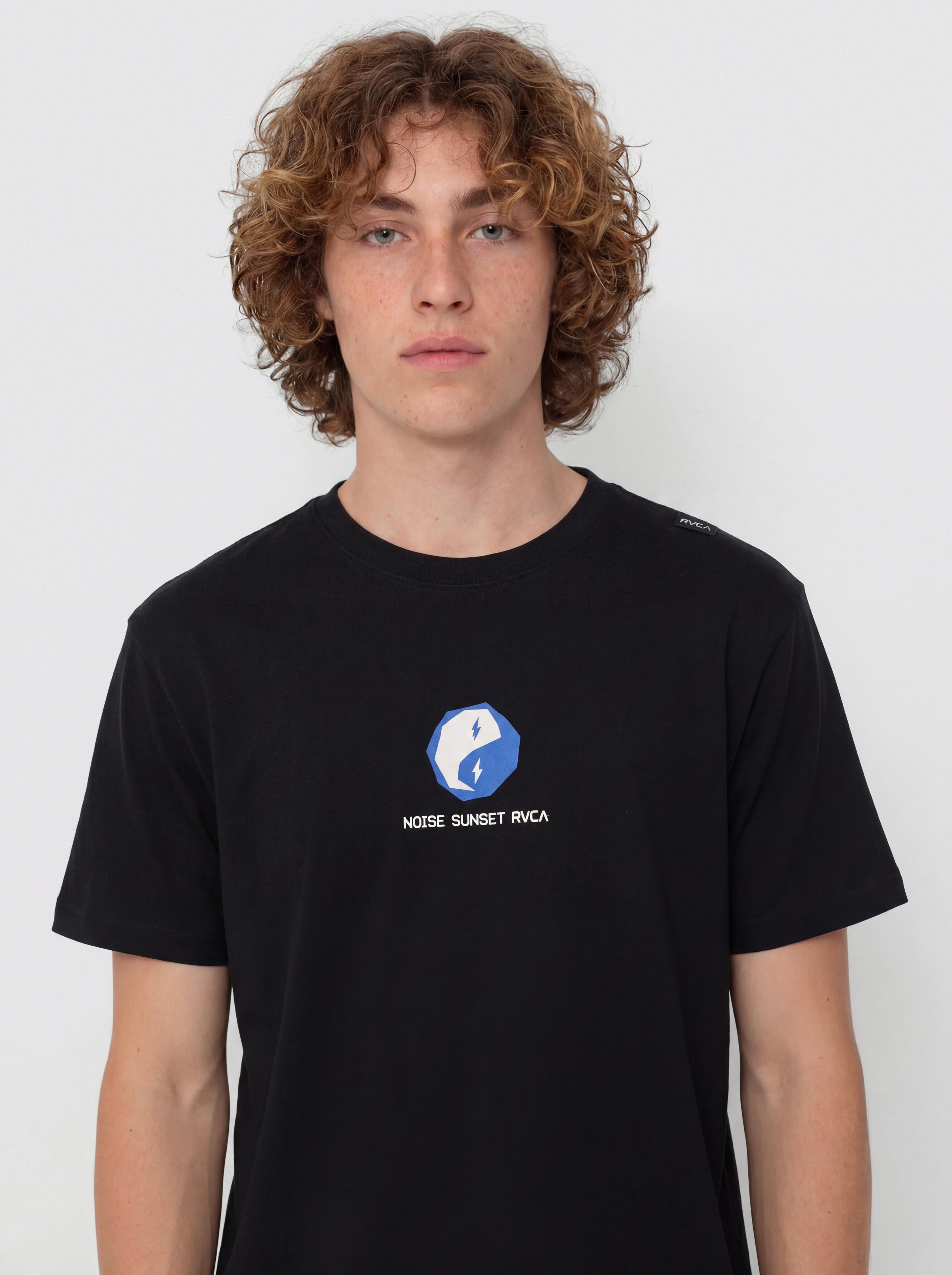 Tričko RVCA Noise Sunset (rvca black)
