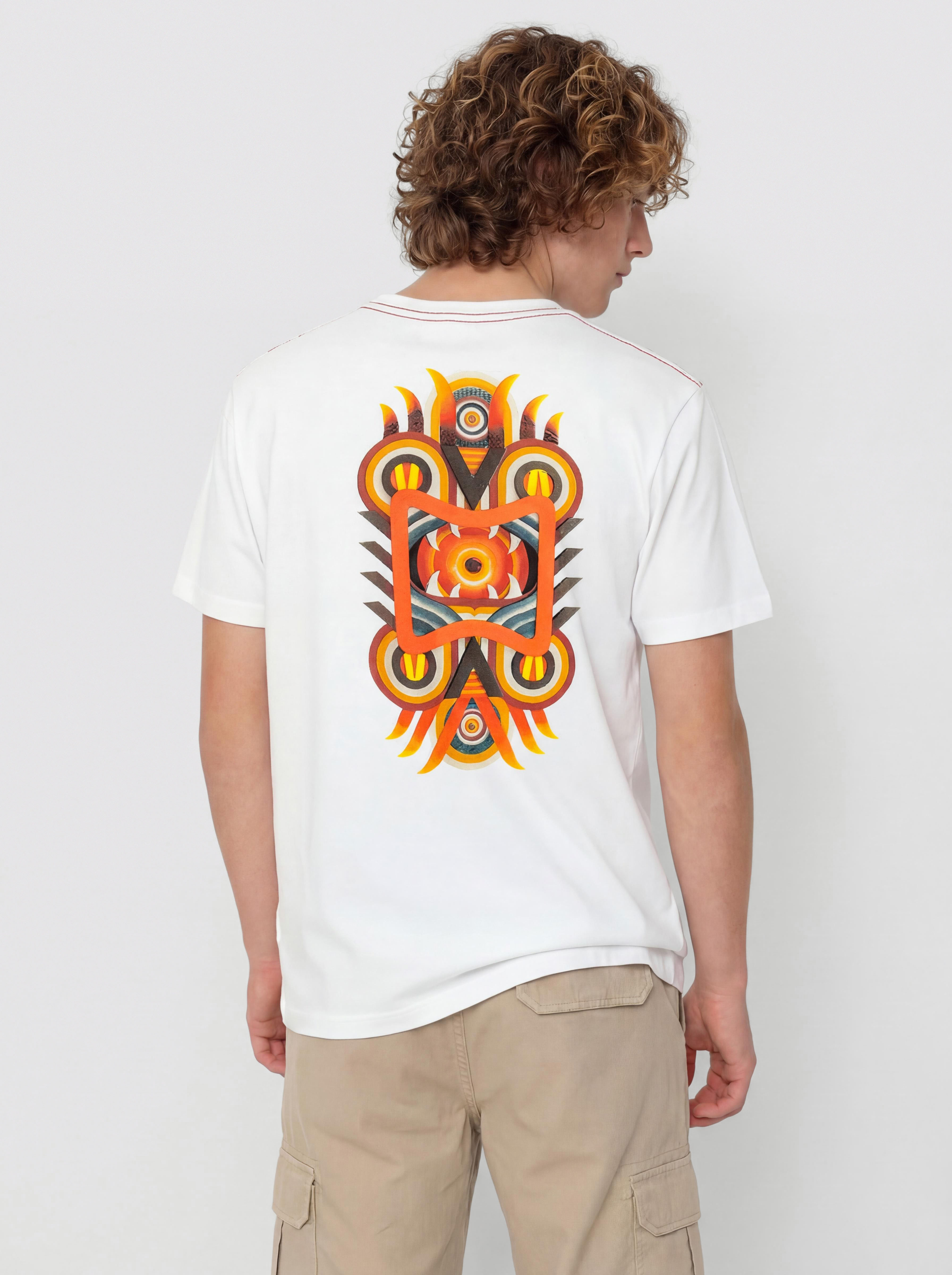 Tričko RVCA Redondo Mask (antique white)