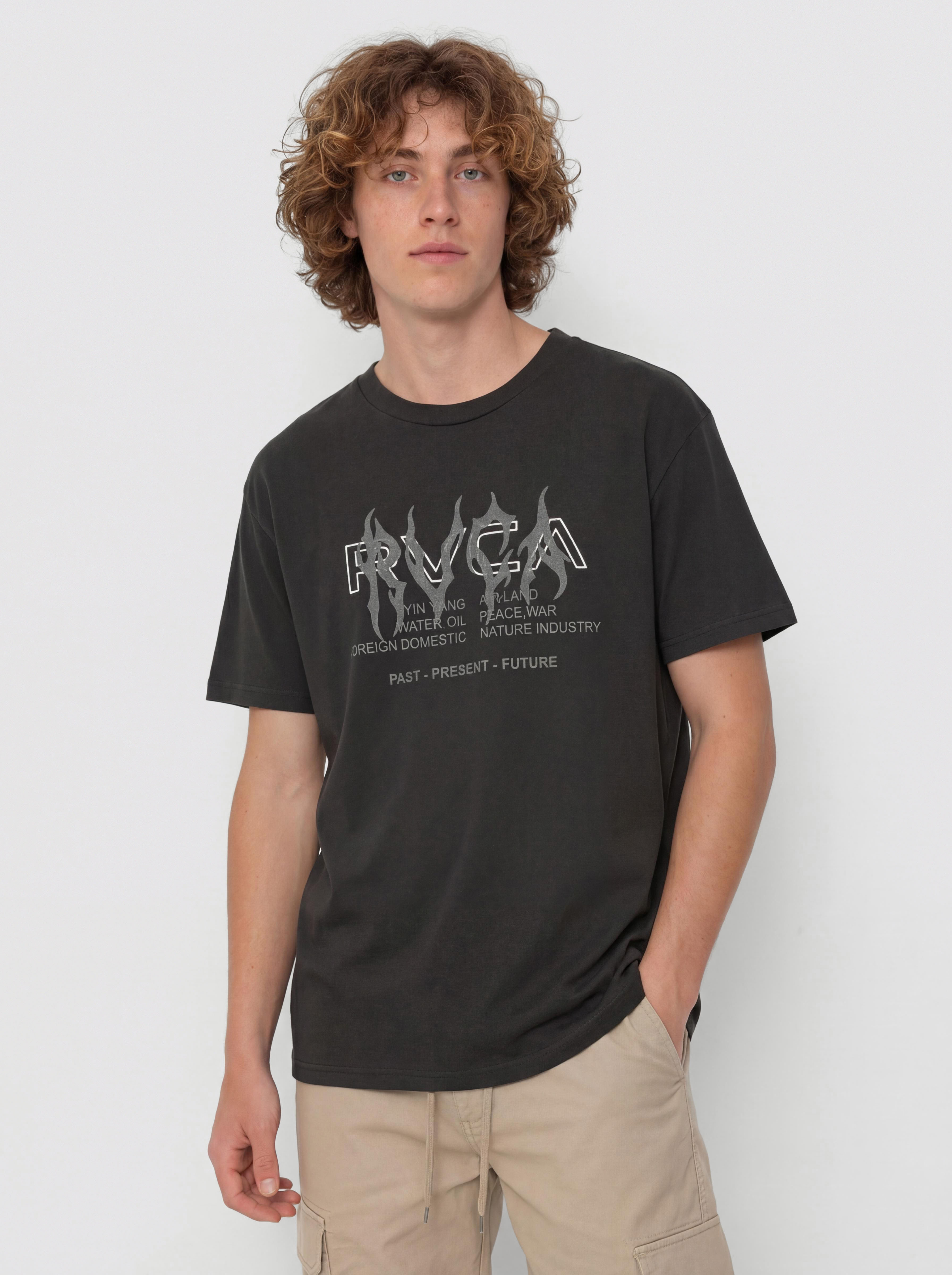 Tričko RVCA Metalurgy (black)