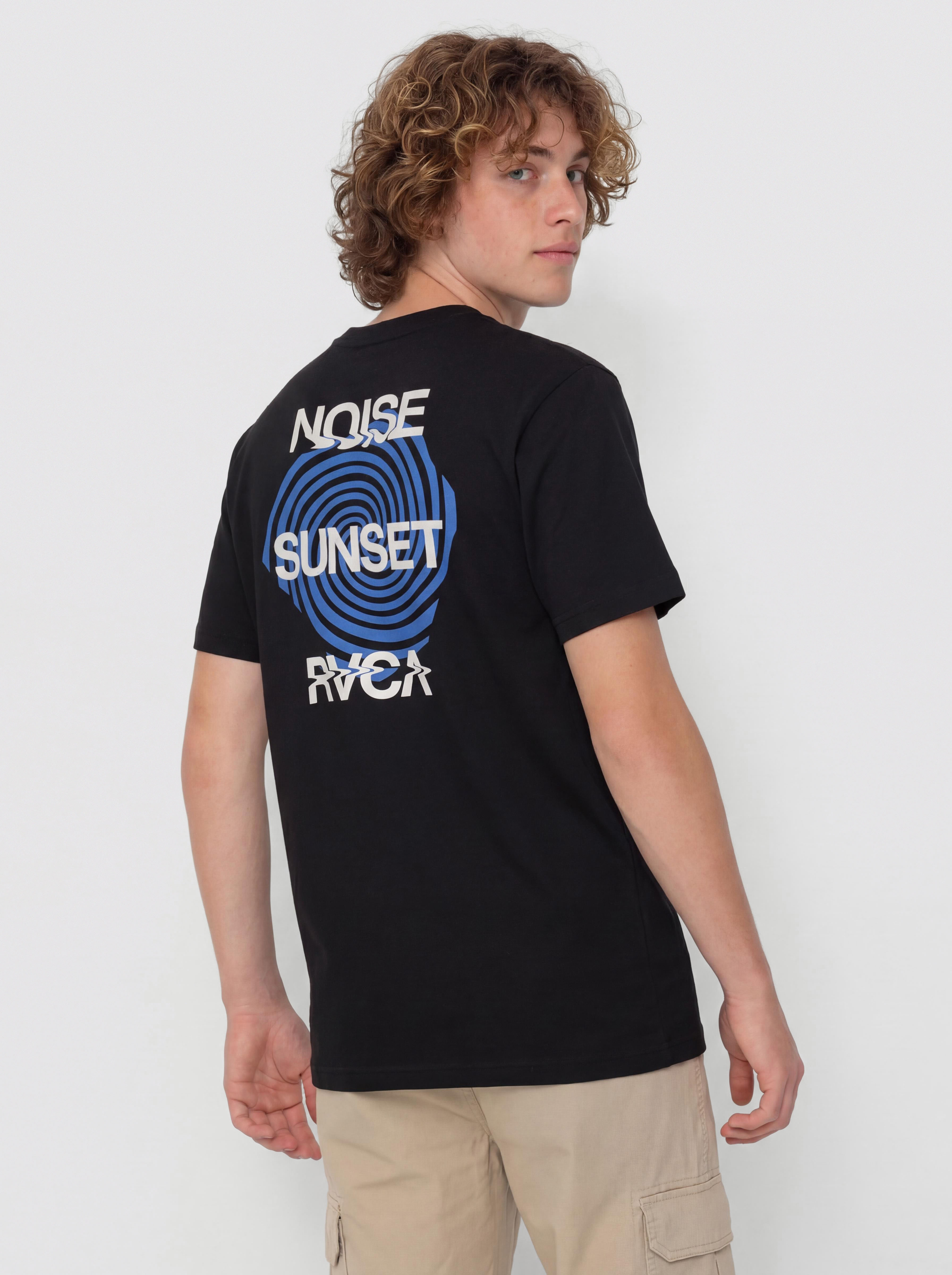 Tričko RVCA Noise Sunset (rvca black)