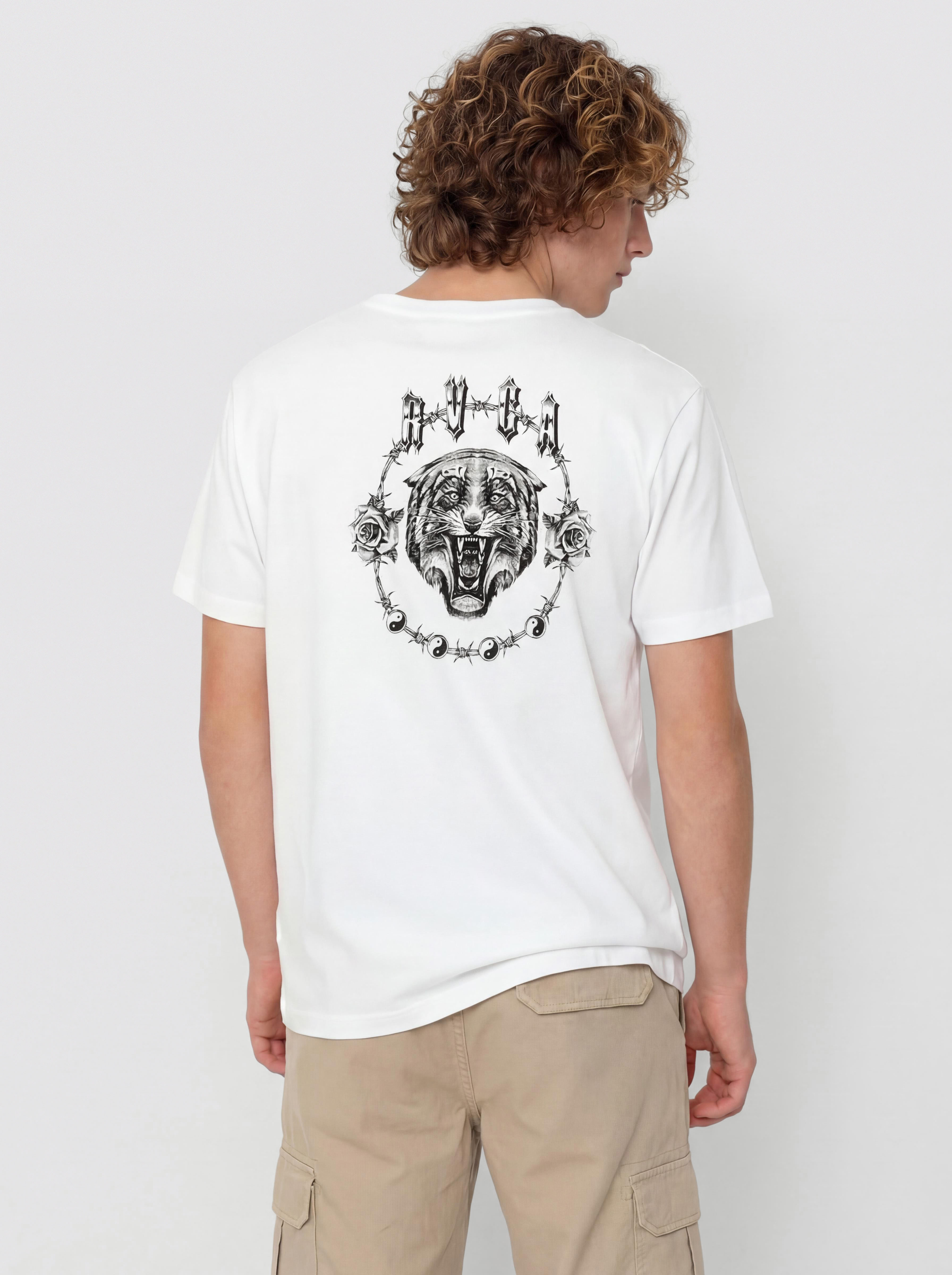 Tričko RVCA Double Trouble (white)