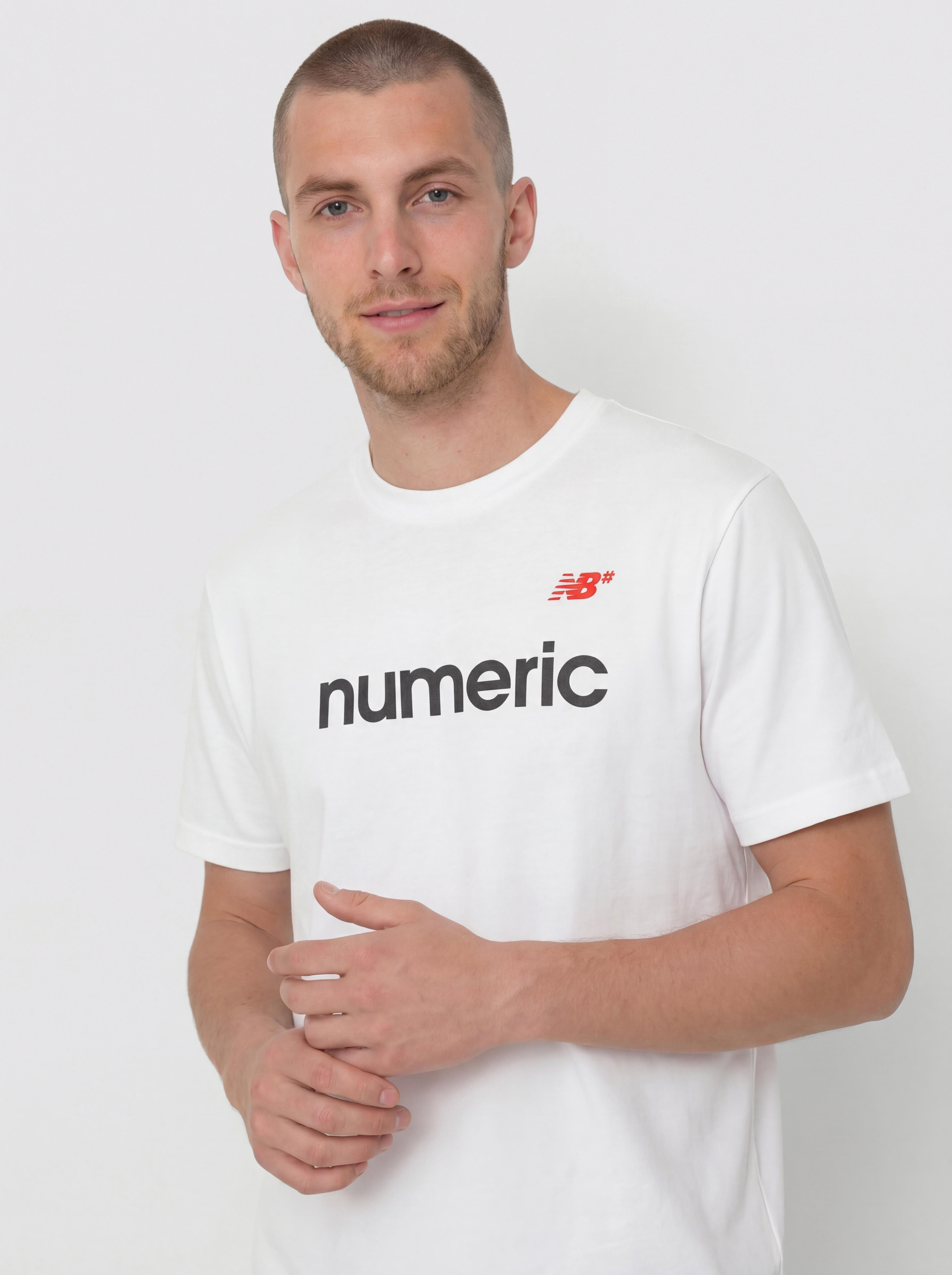Tričko New Balance Numeric Linear Logo (white)