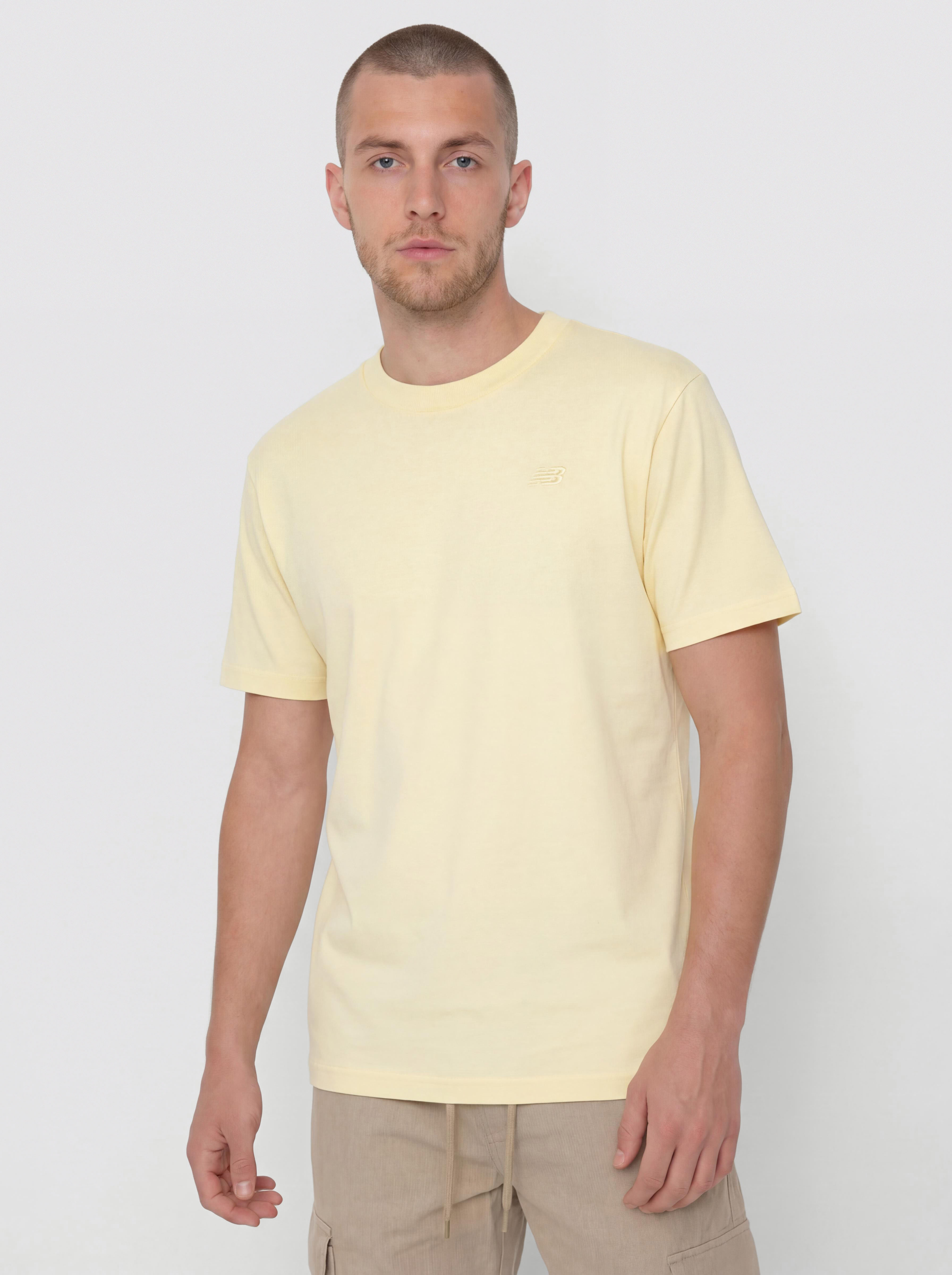 Tričko New Balance Athletics Cotton T (parchmen)