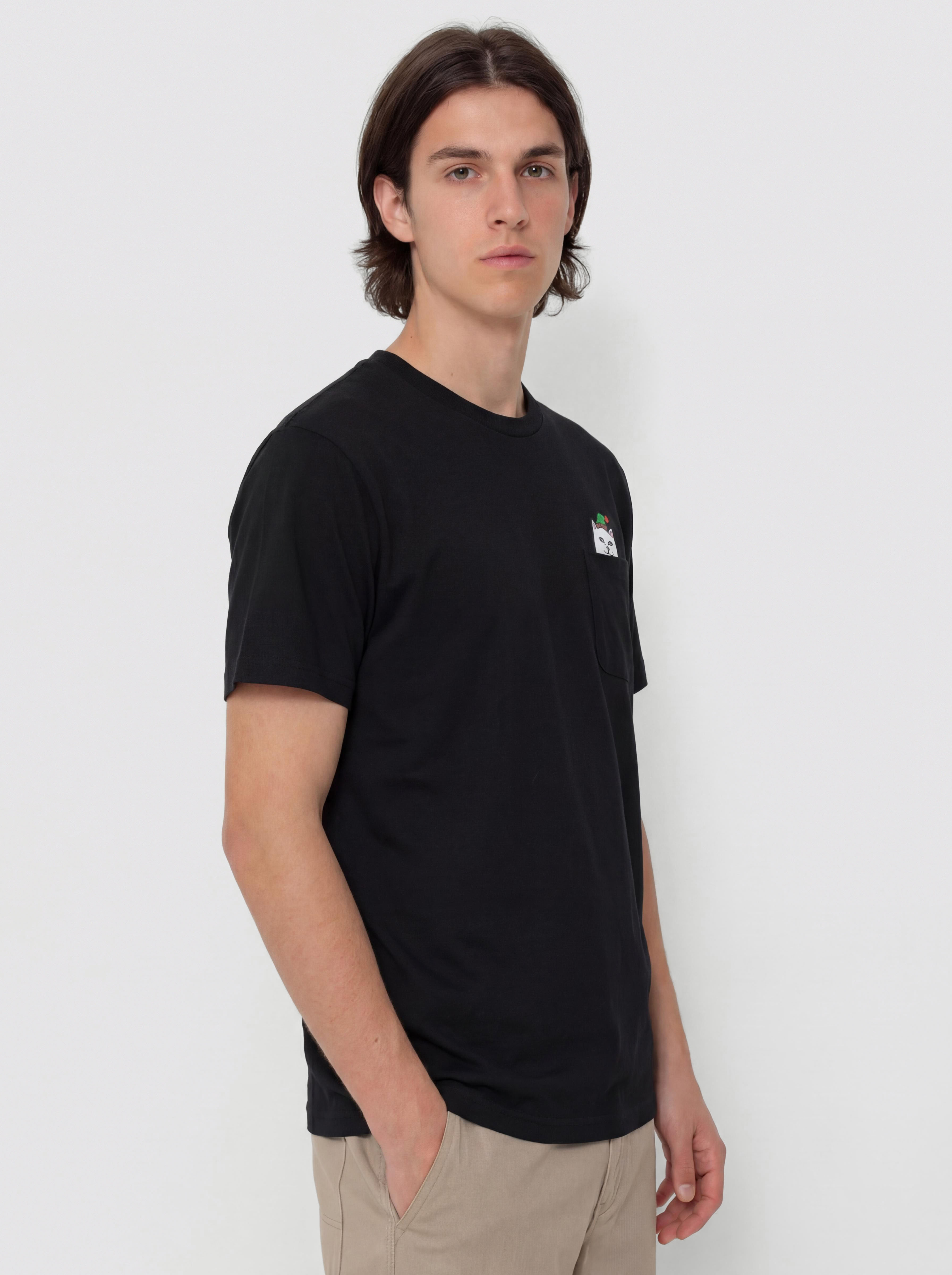 Tričko RipNDip Nermal Elf Pocket (black)