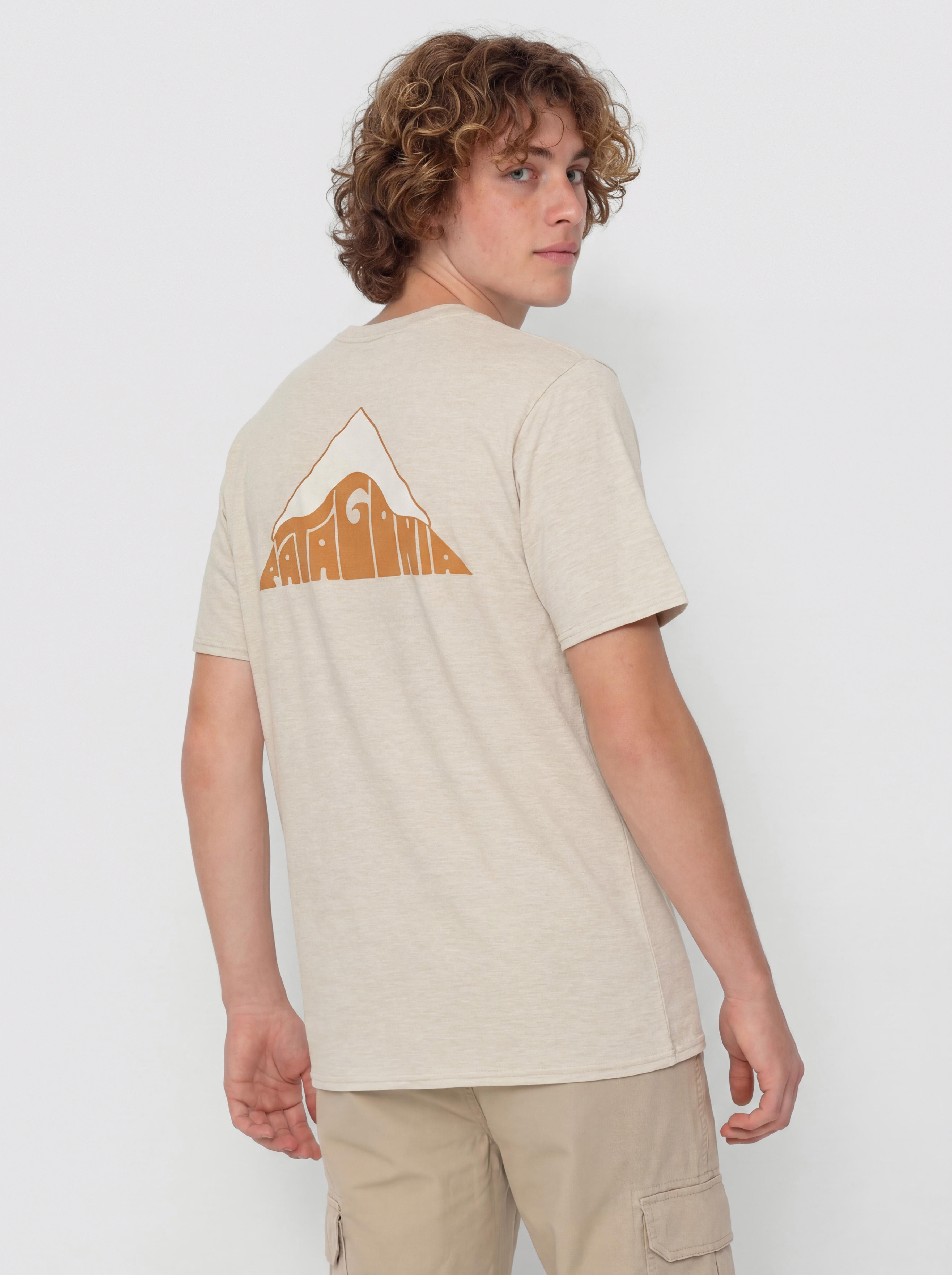 Tričko Patagonia Cap Cool Daily Graphic Lands (driftways pumice x-dye)