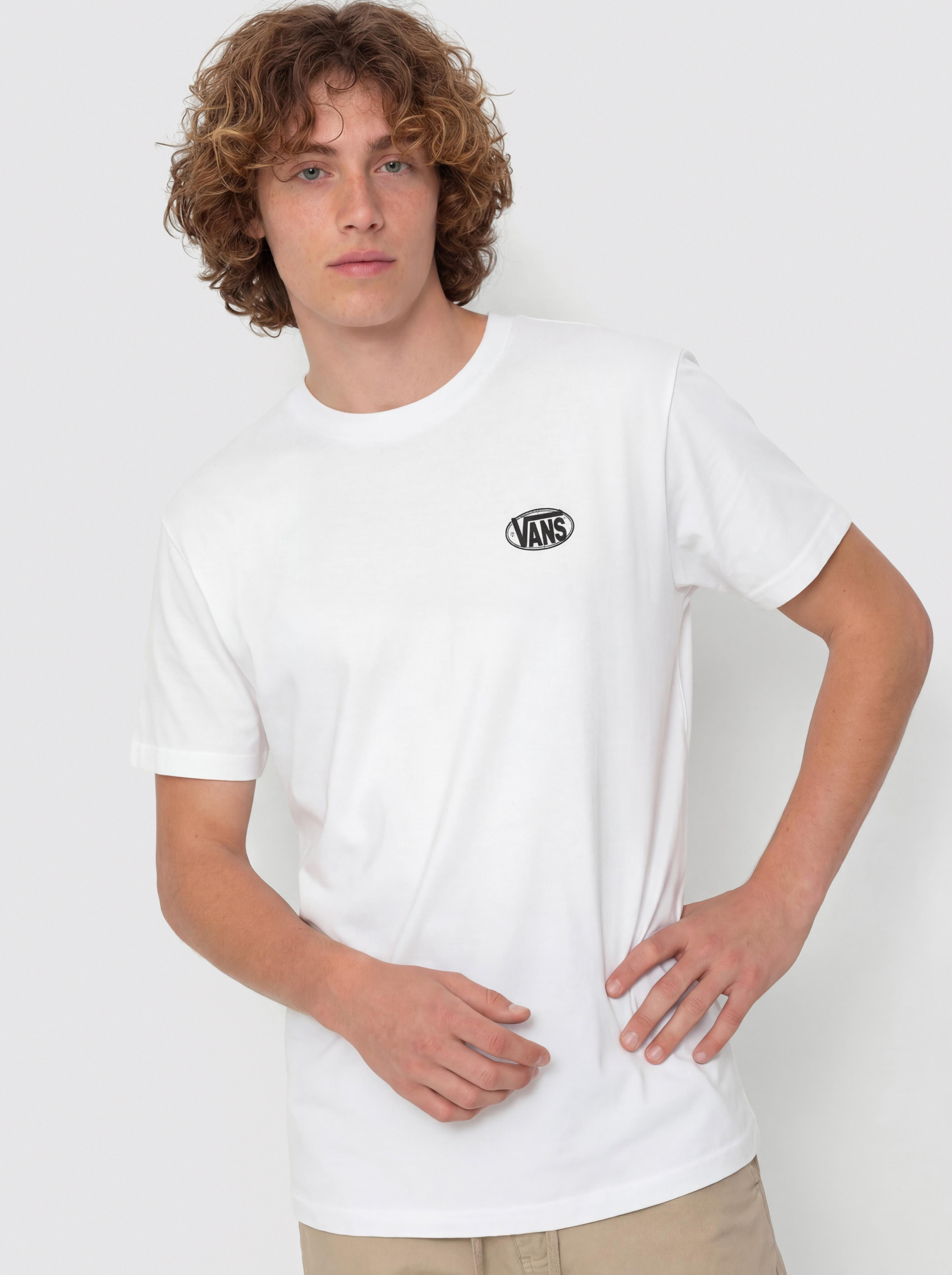 Tričko Vans Oval Logo Loose (white)