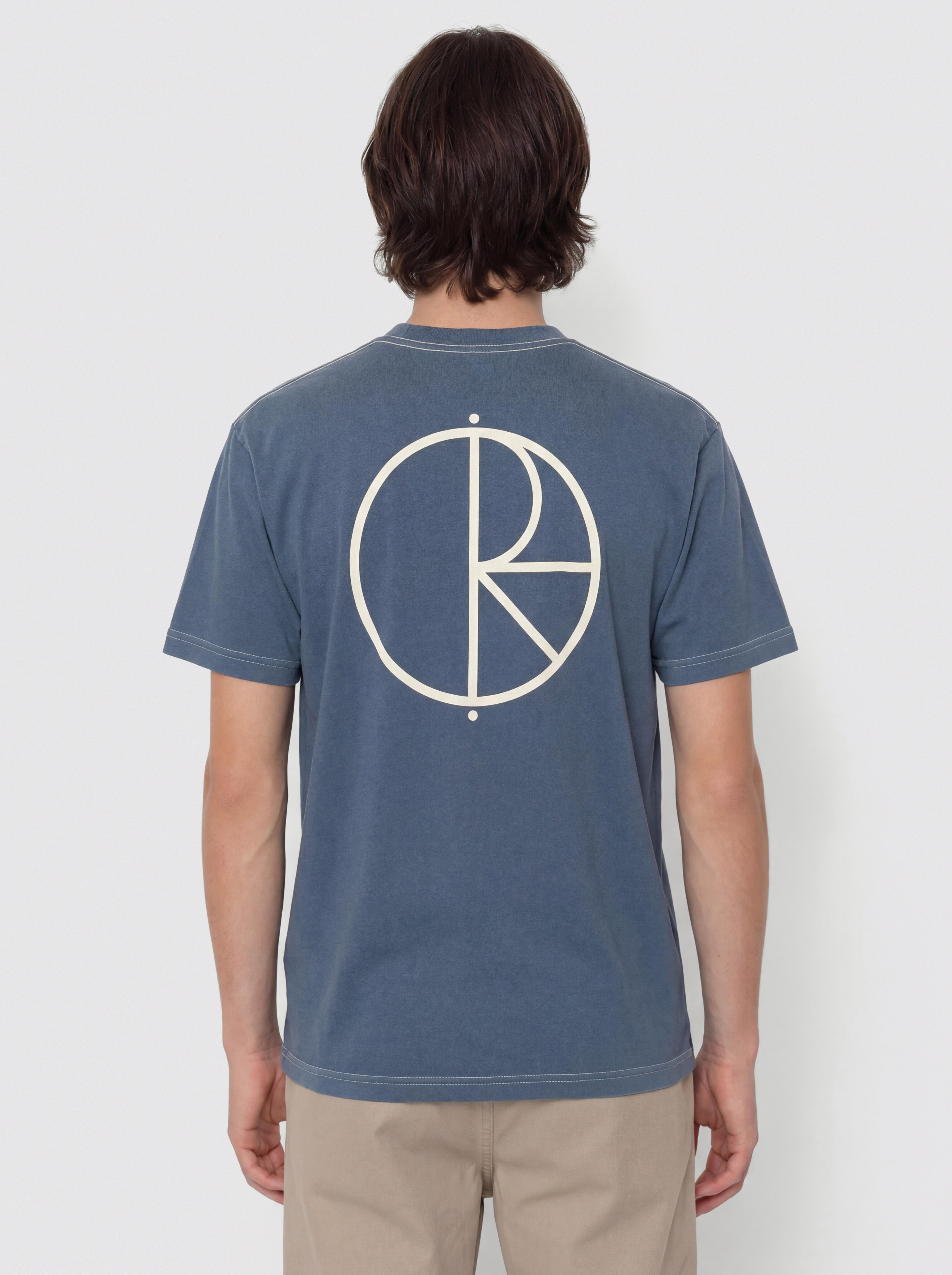 Tričko Polar Skate Contrast Stroke Logo (grey blue)