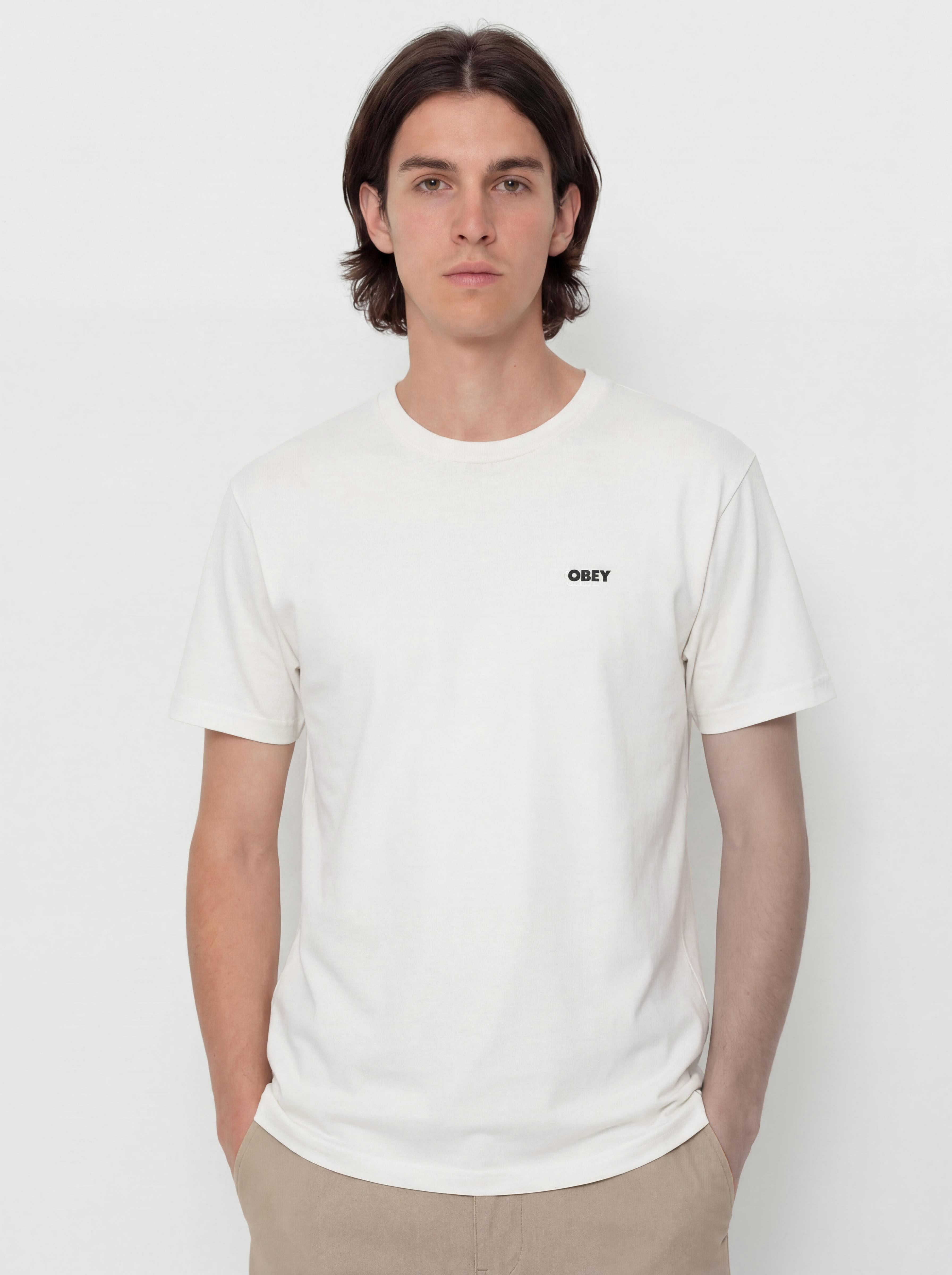 Tričko OBEY Obey Bold Star (pigmnet vintage white)