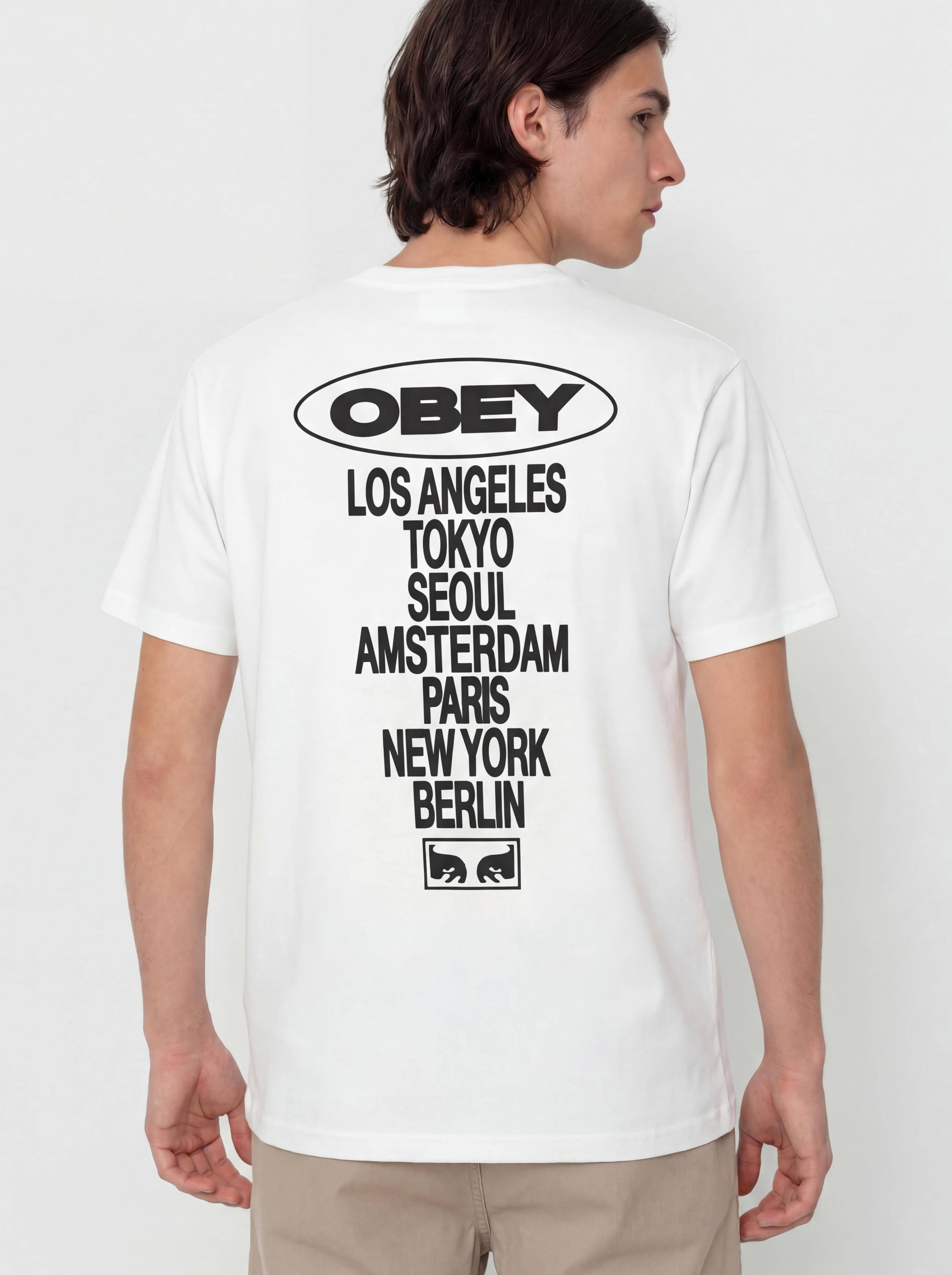 Tričko OBEY Global Impact (white)
