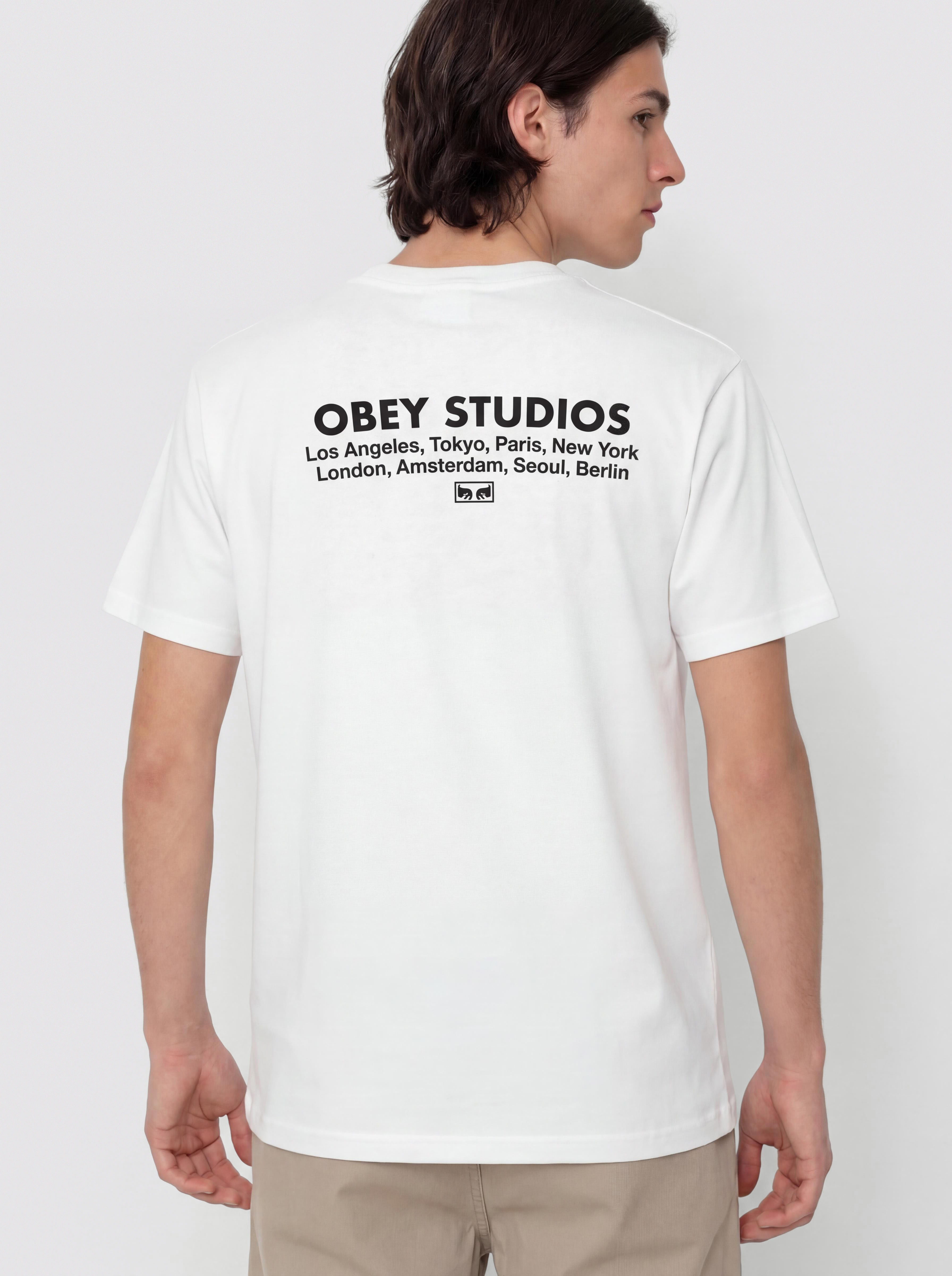 Tričko OBEY Studios Eye (white)