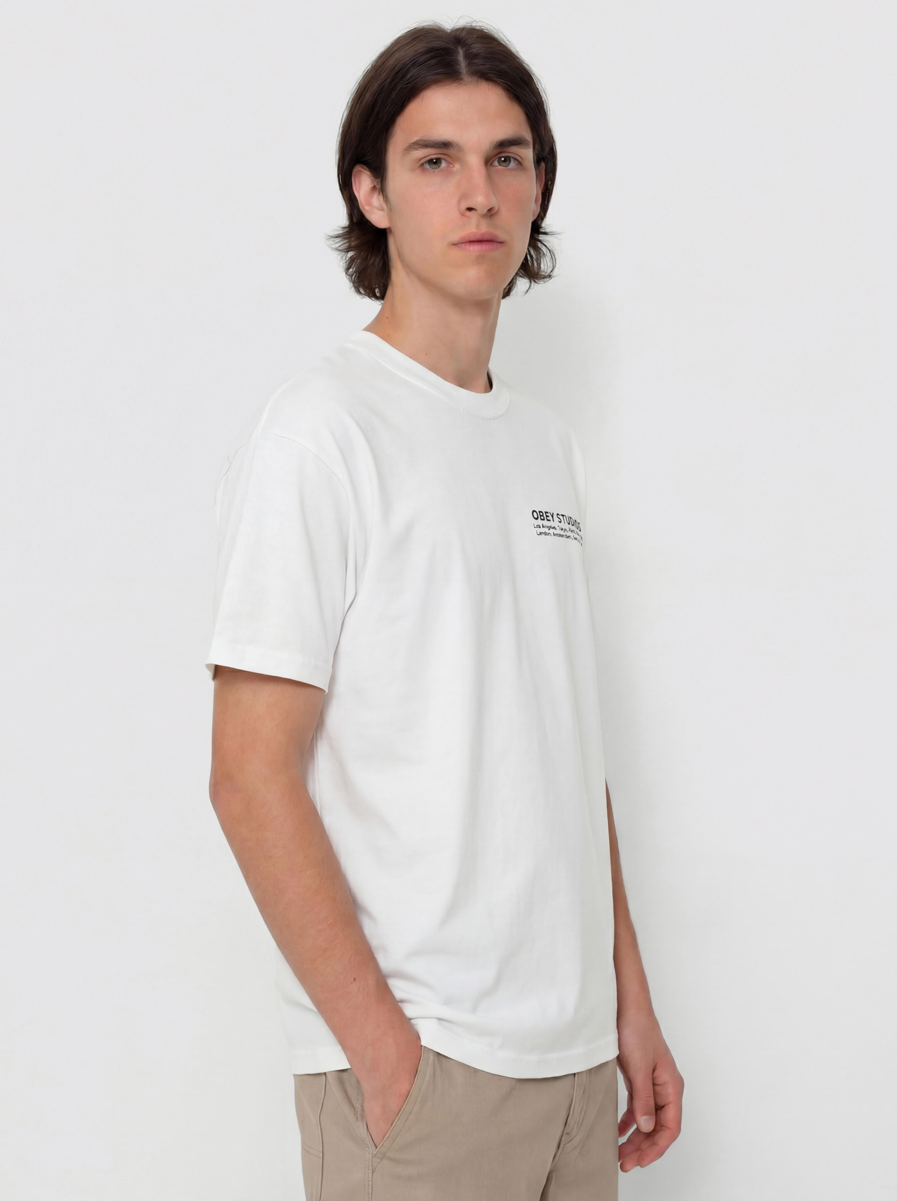 Tričko OBEY Studios Eye (white)