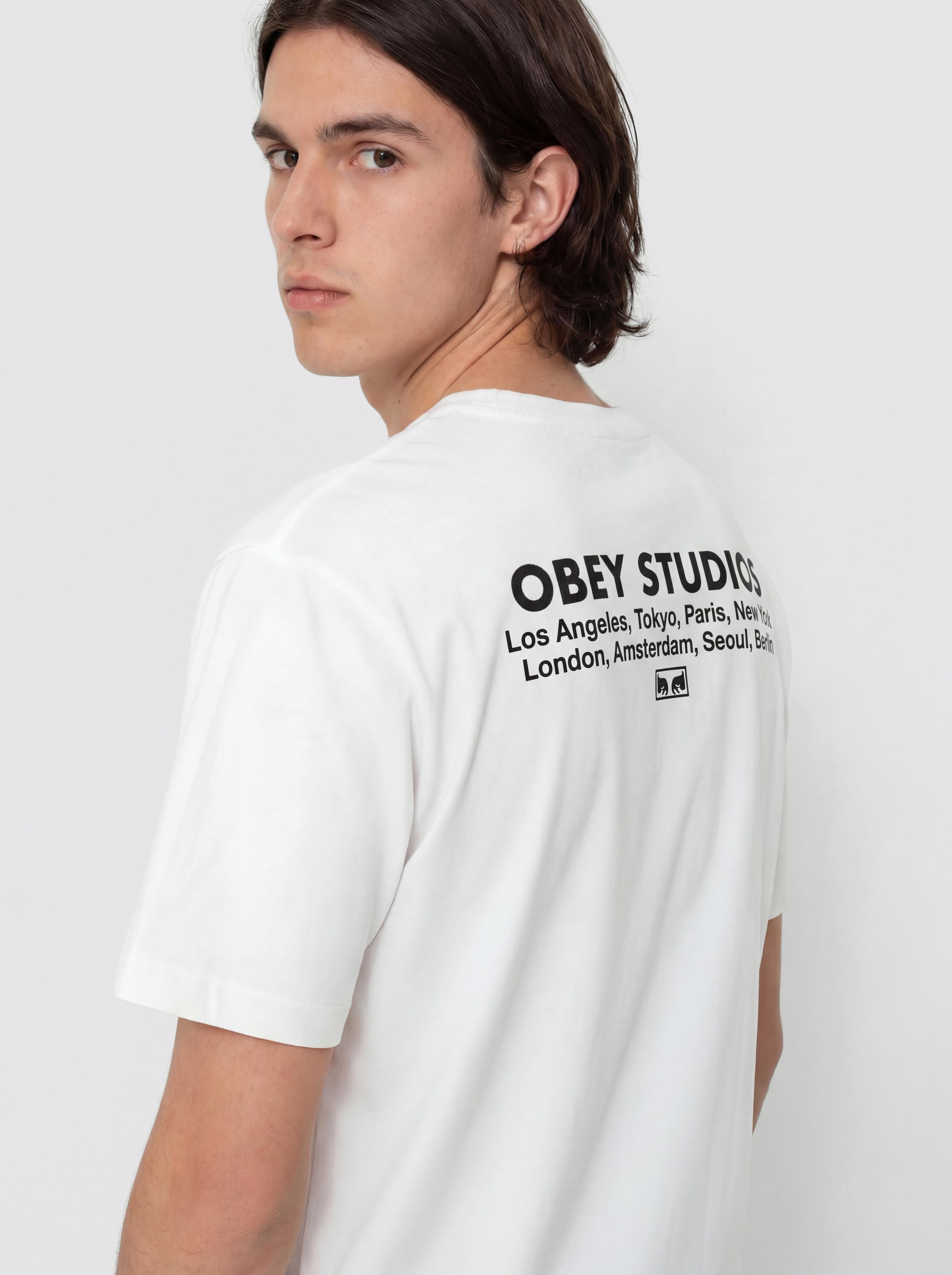 Tričko OBEY Studios Eye (white)