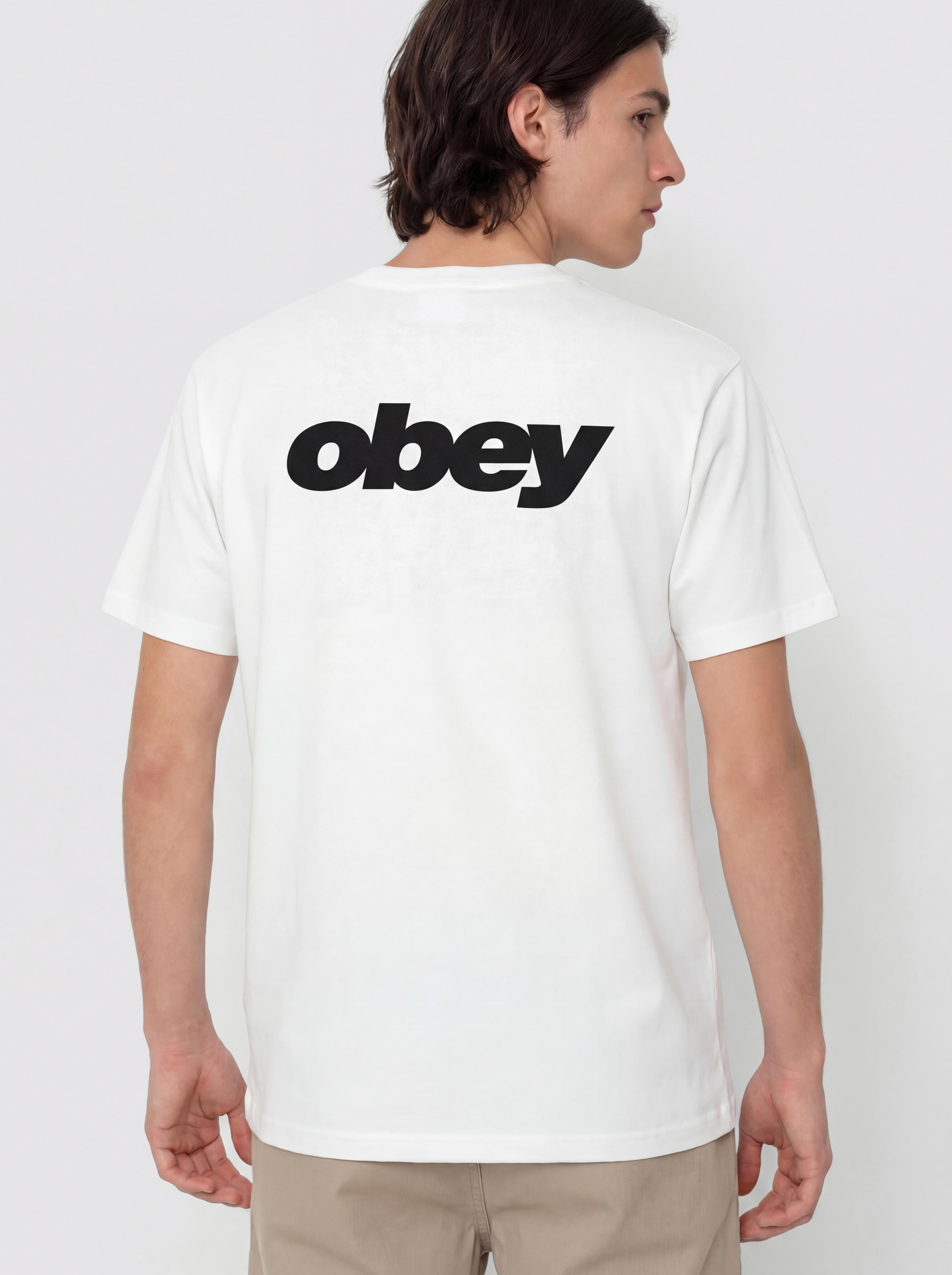 Tričko OBEY Bounce (pigment vintage white)