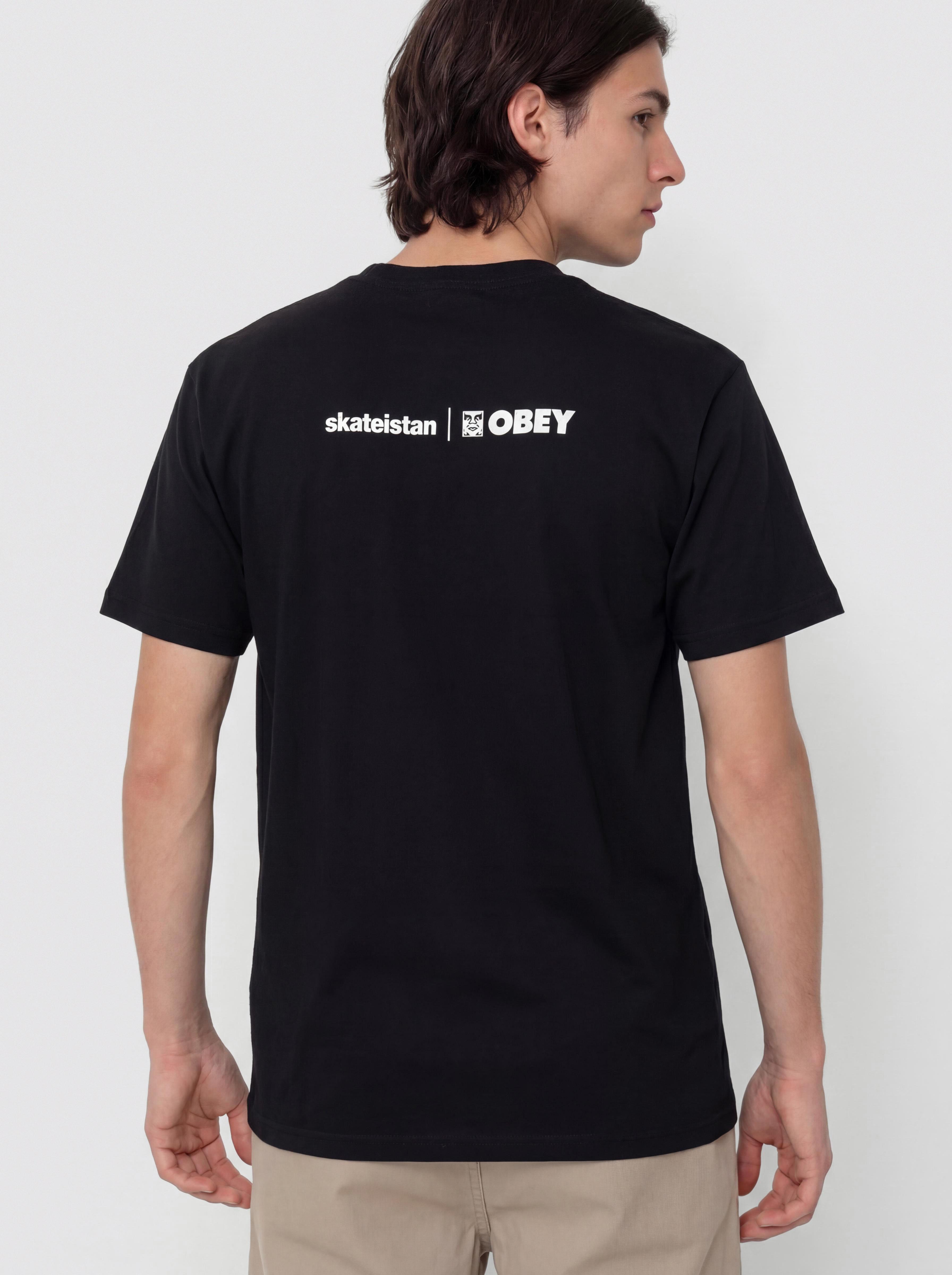 Tričko OBEY Skateistan (black)