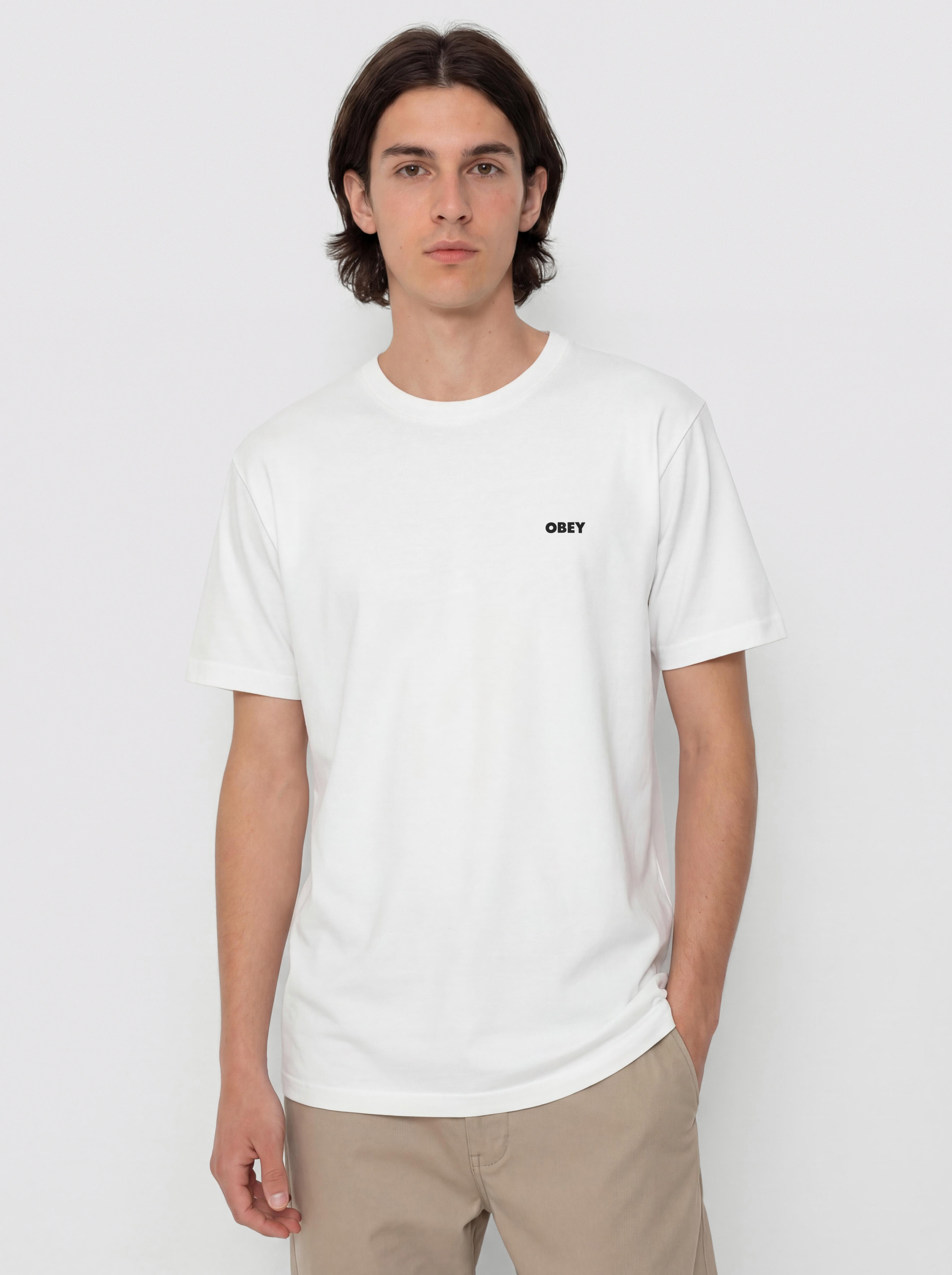 Tričko OBEY Bold Icon Face (pigment vintage white)