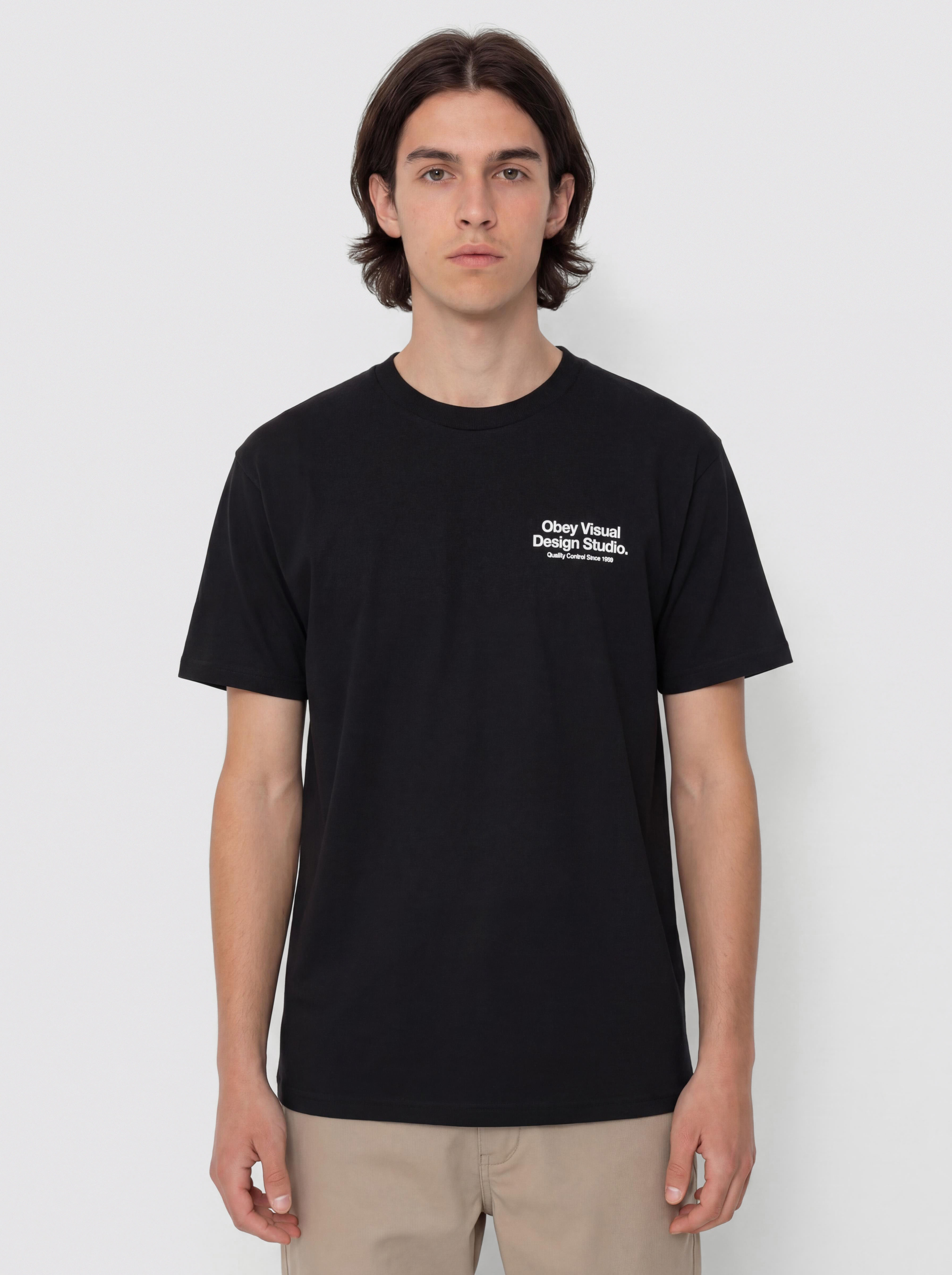 Tričko OBEY Visual Design Studio (black)