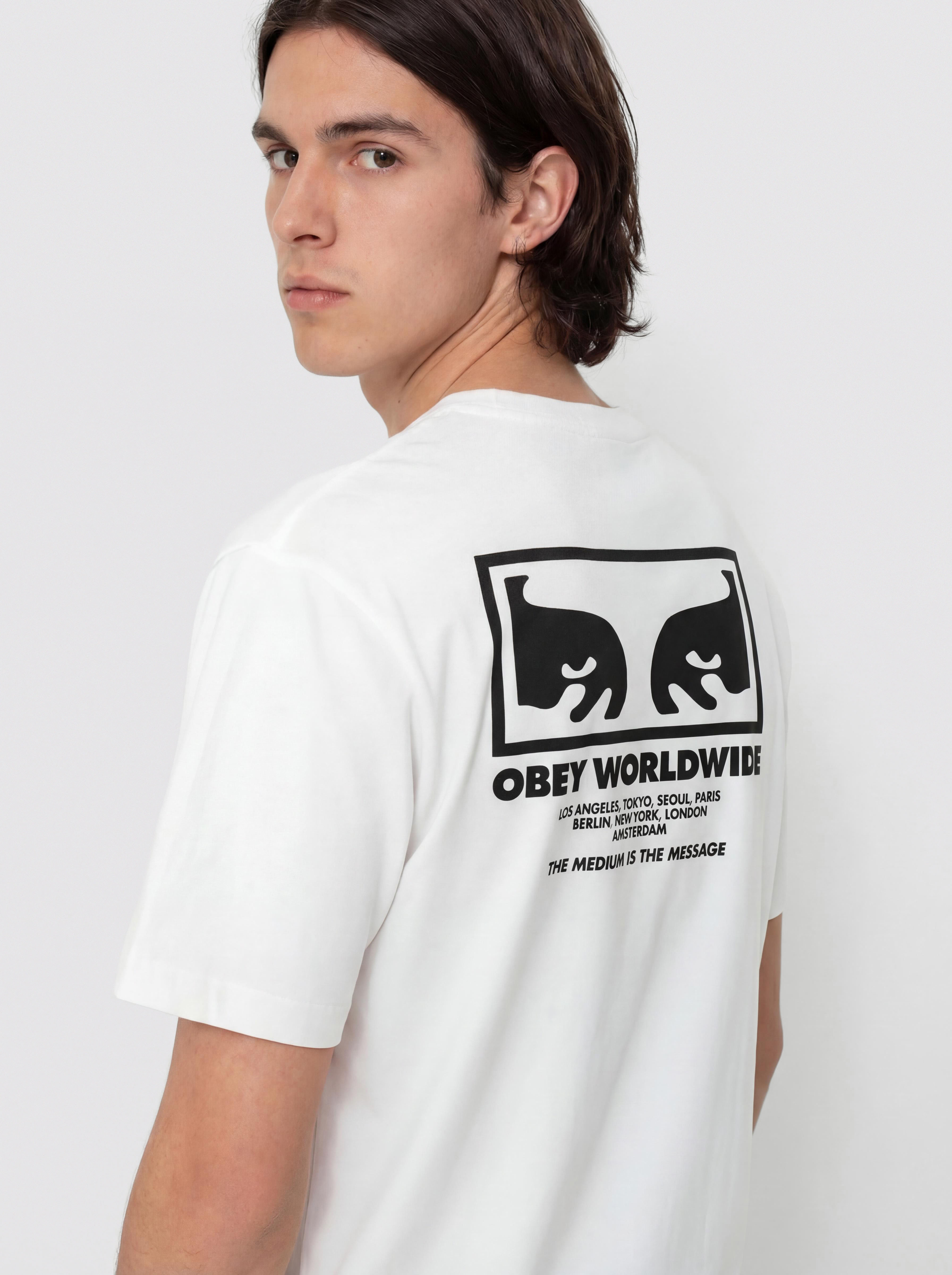 Tričko OBEY The Medium Is The Message (white)