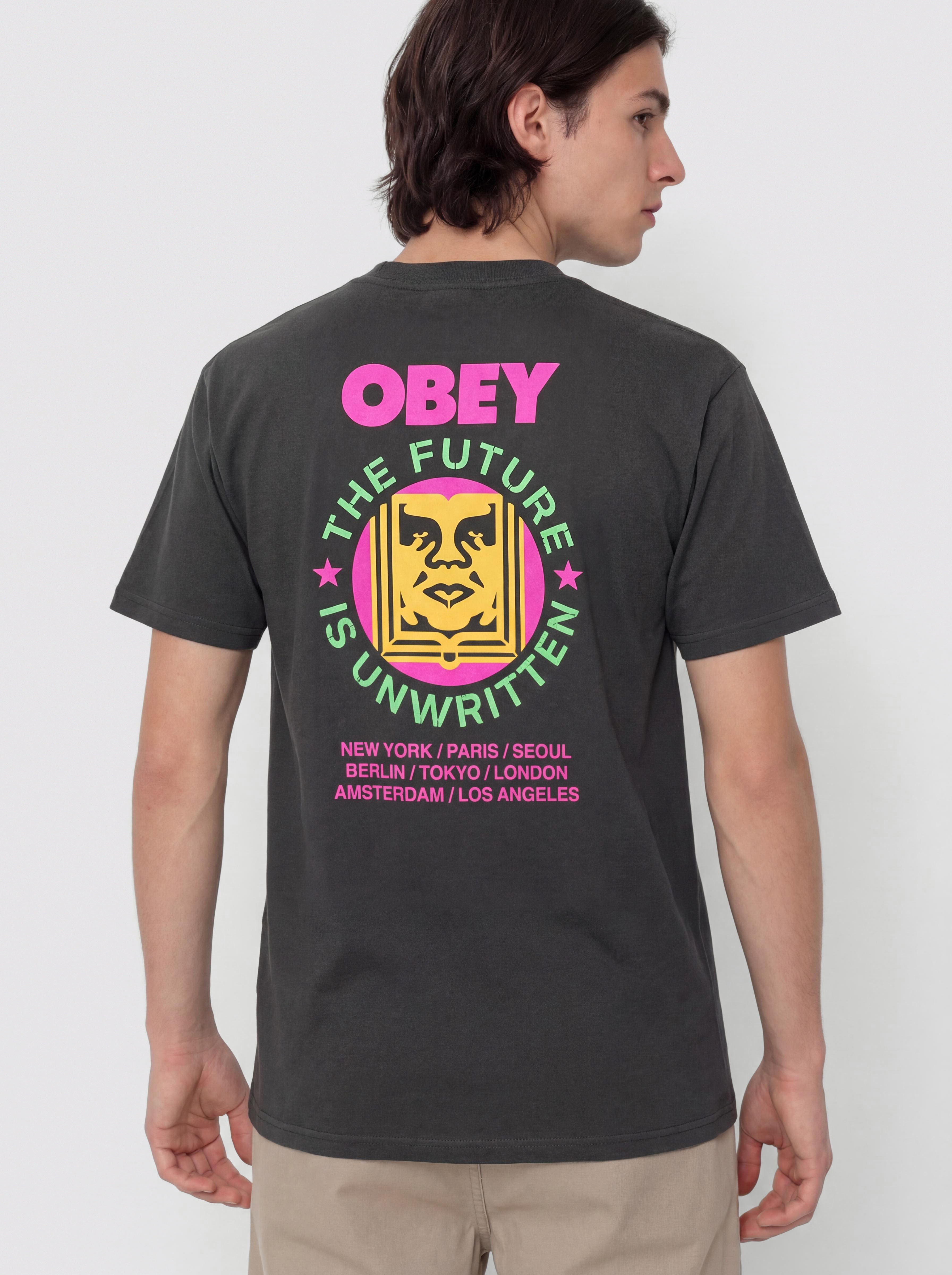Tričko OBEY Future Unwritten (vintage black)