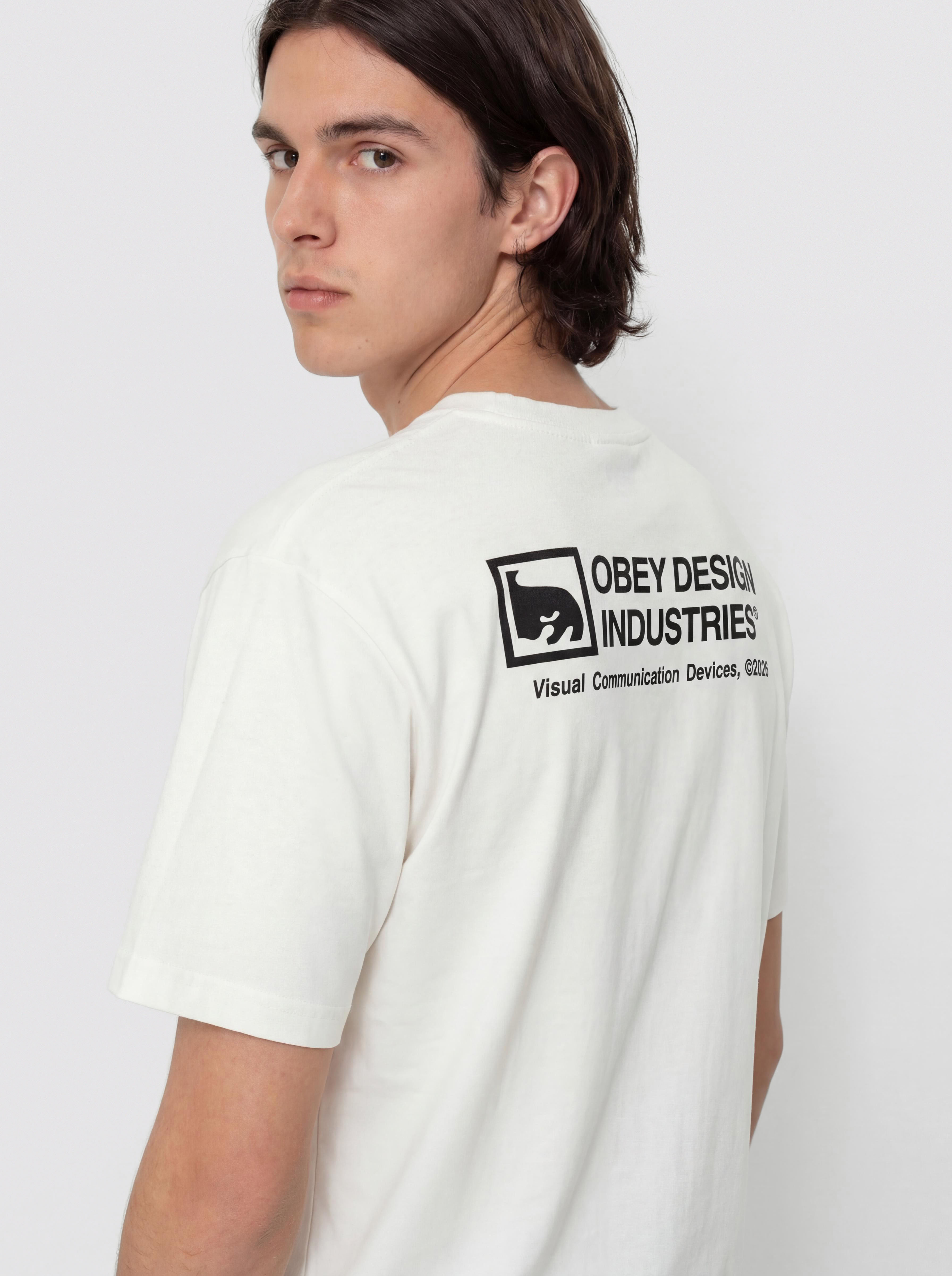 Tričko OBEY Devices (pigment vintage white)