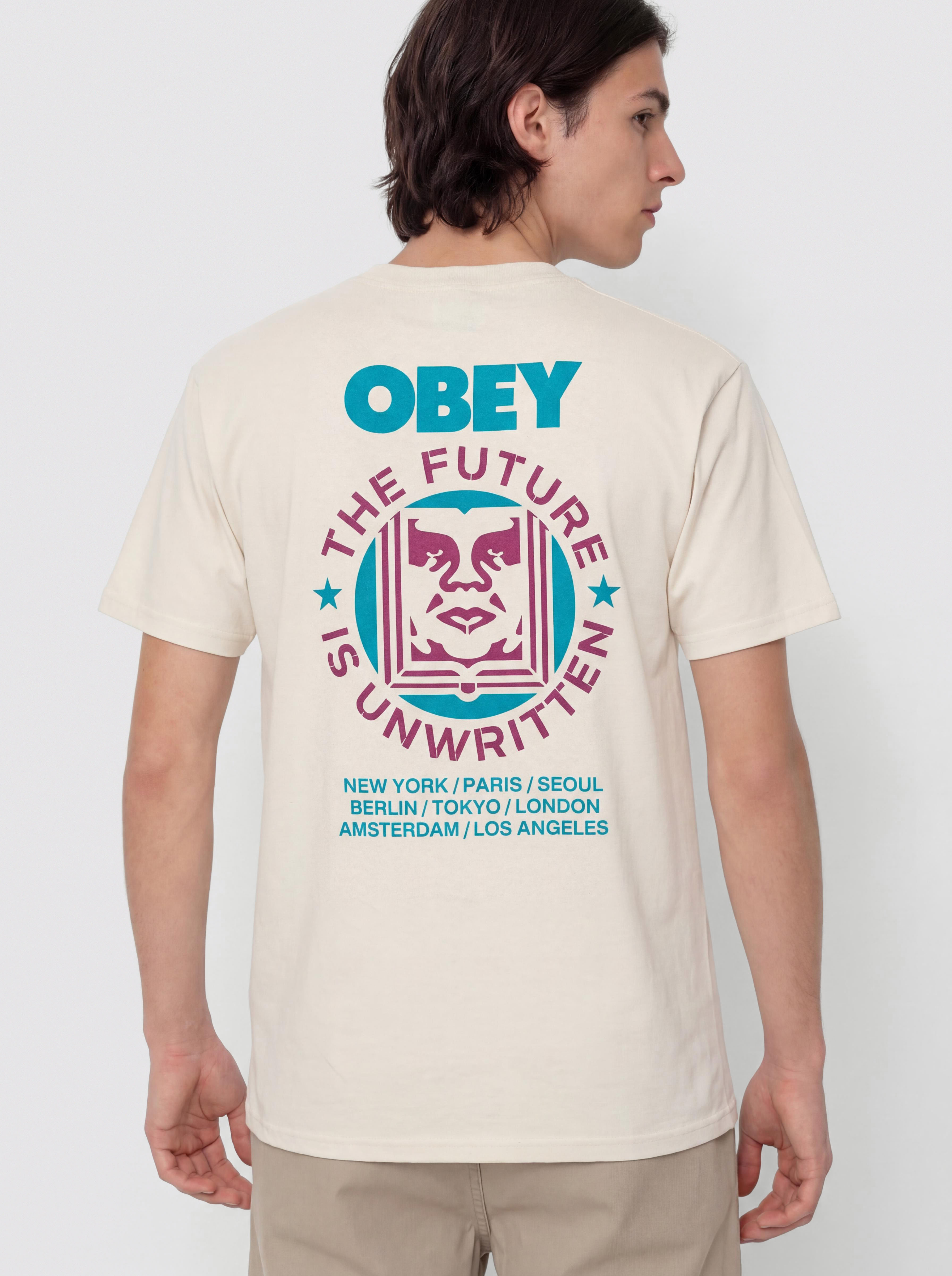 Tričko OBEY Future Unwritten (cream)