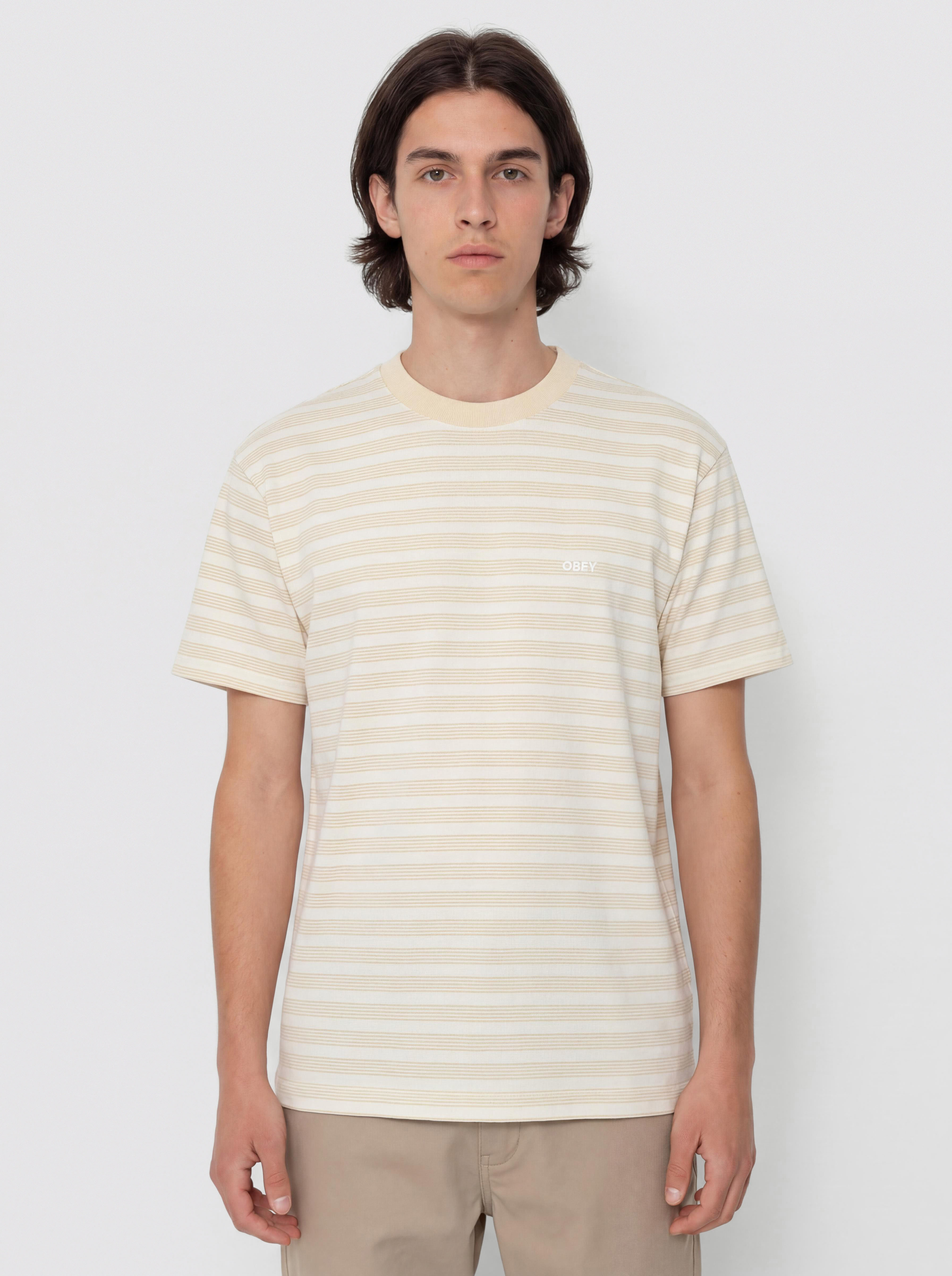 Tričko OBEY Cordell (antique white multi)