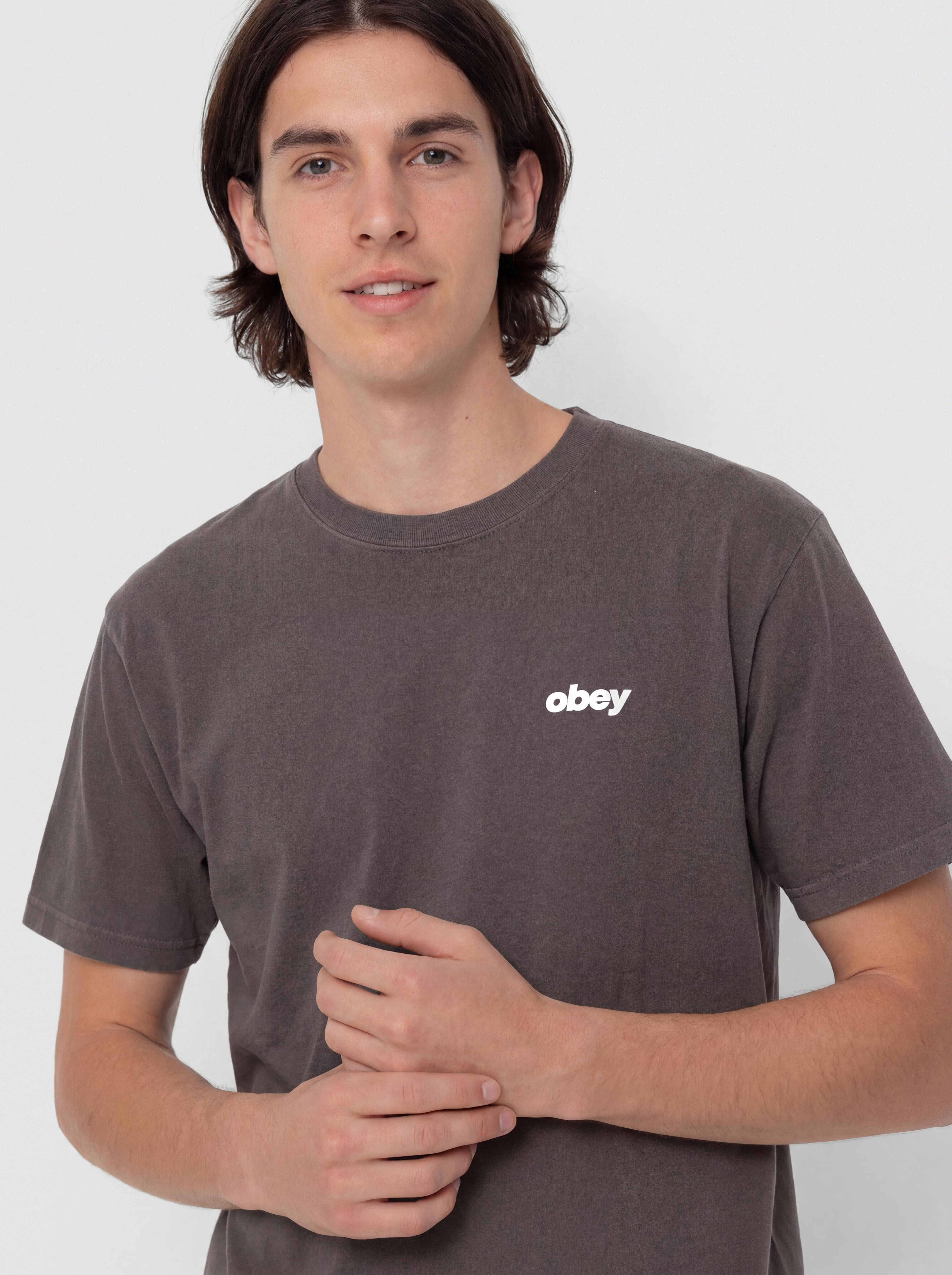 Tričko OBEY Bounce (pigment dusty black)