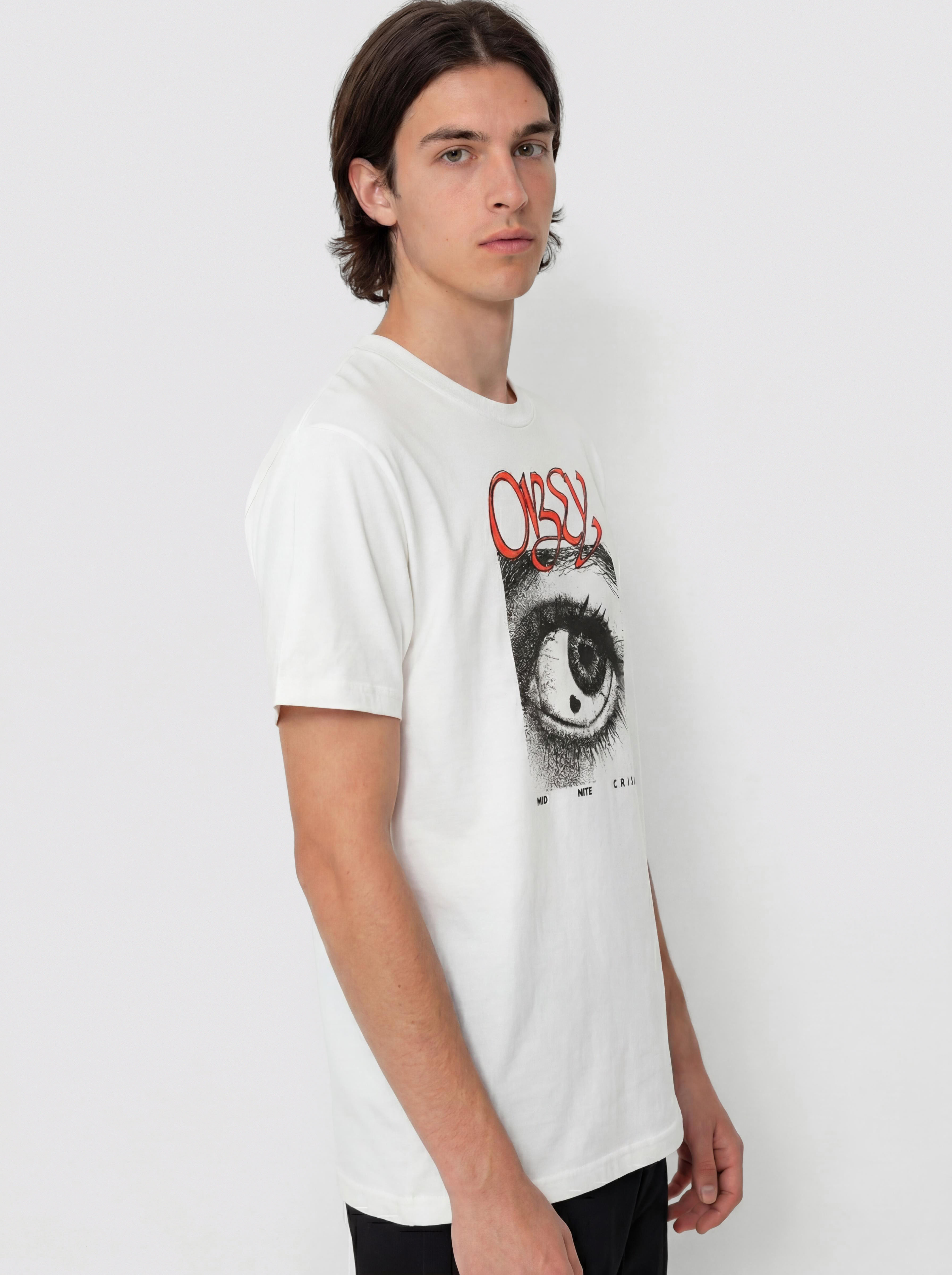 Tričko OBEY Obey Midnite Crisis (pigment vintage white)
