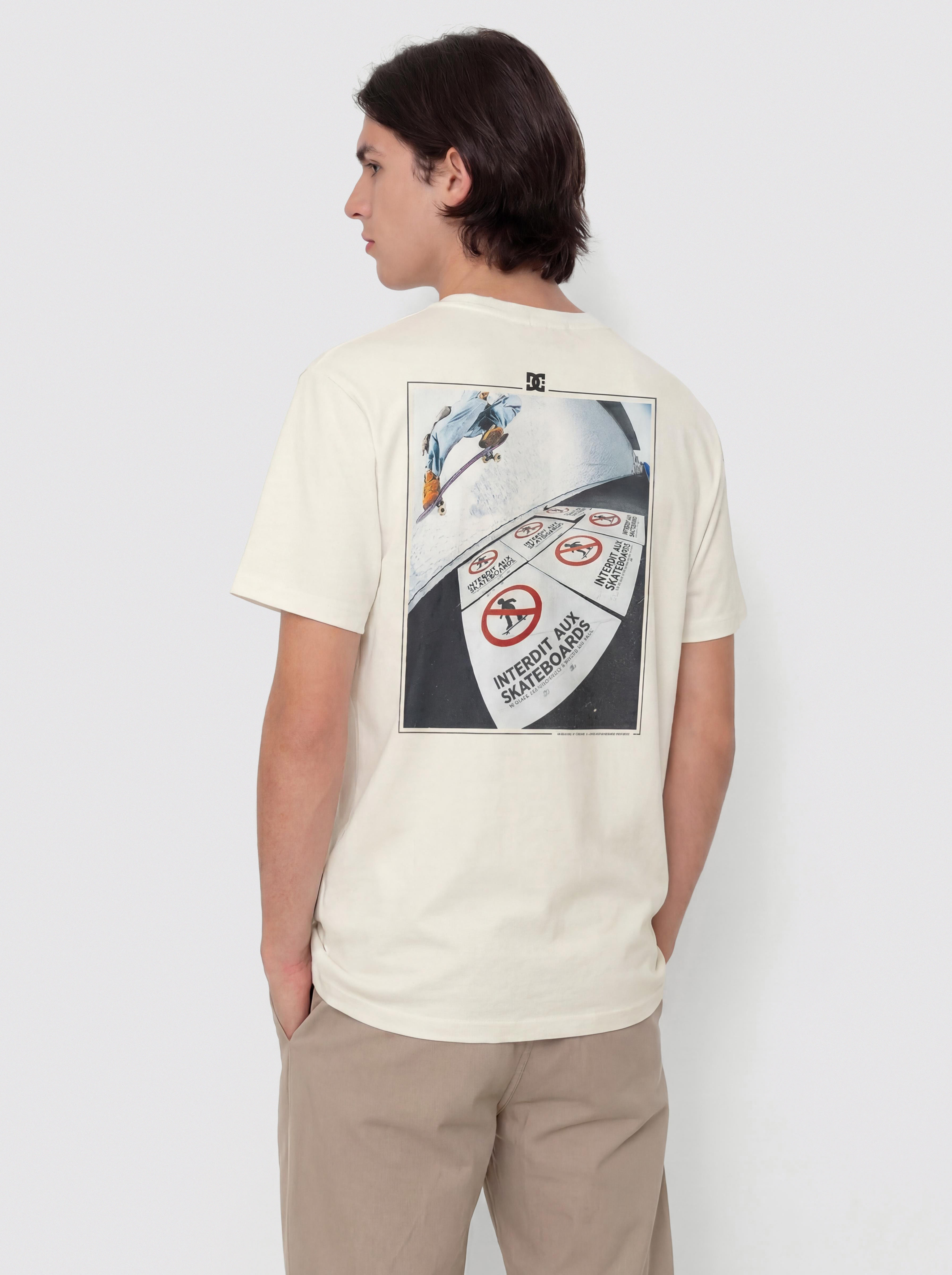 Tričko DC No Skateboard Allowed (lily white)