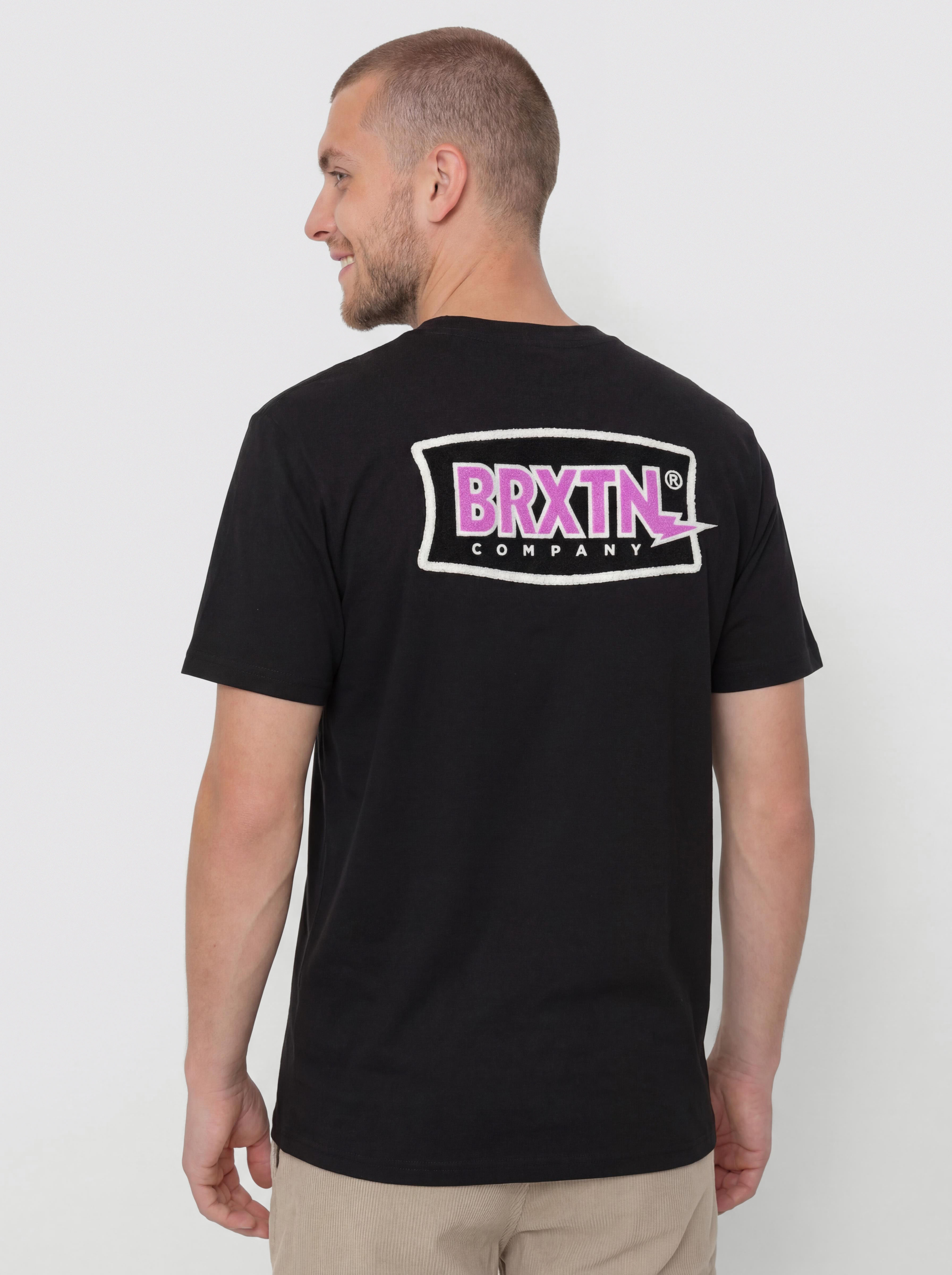 Tričko Brixton Lightning Std (black)